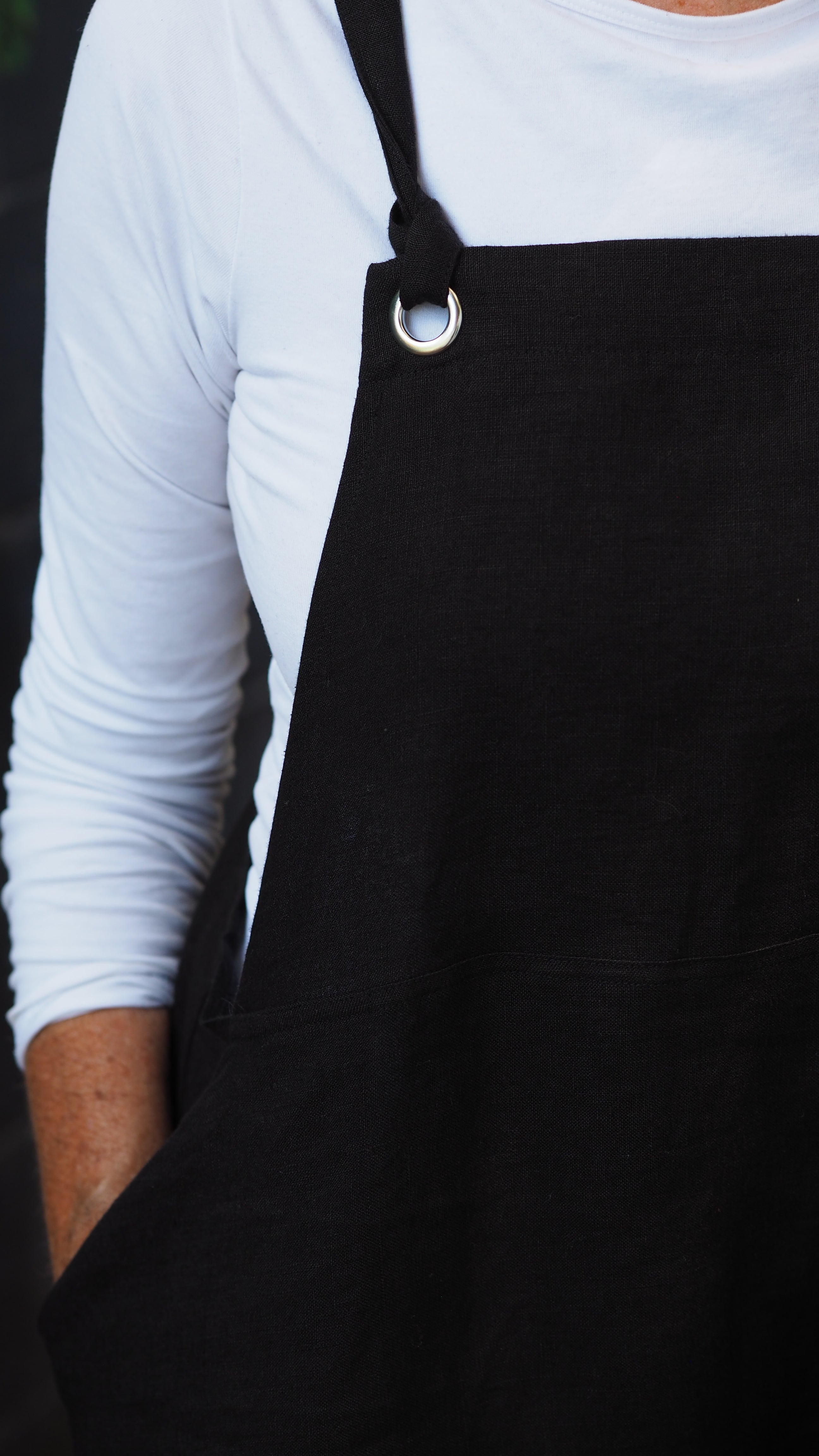 Puhoi Pinafore Rogue Linen Designer Clothing