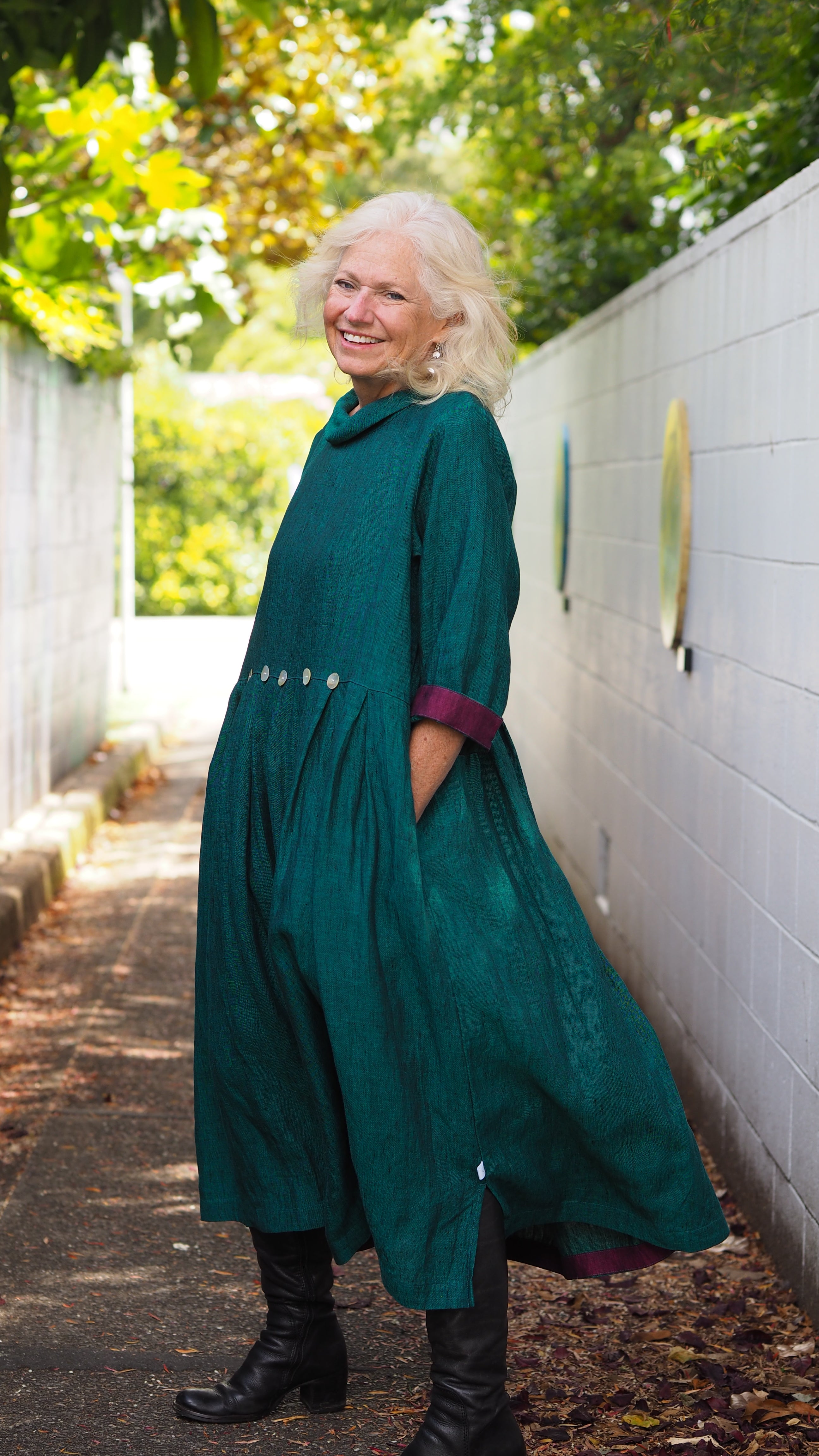 Taranaki Dress Rogue Linen Designer Clothing