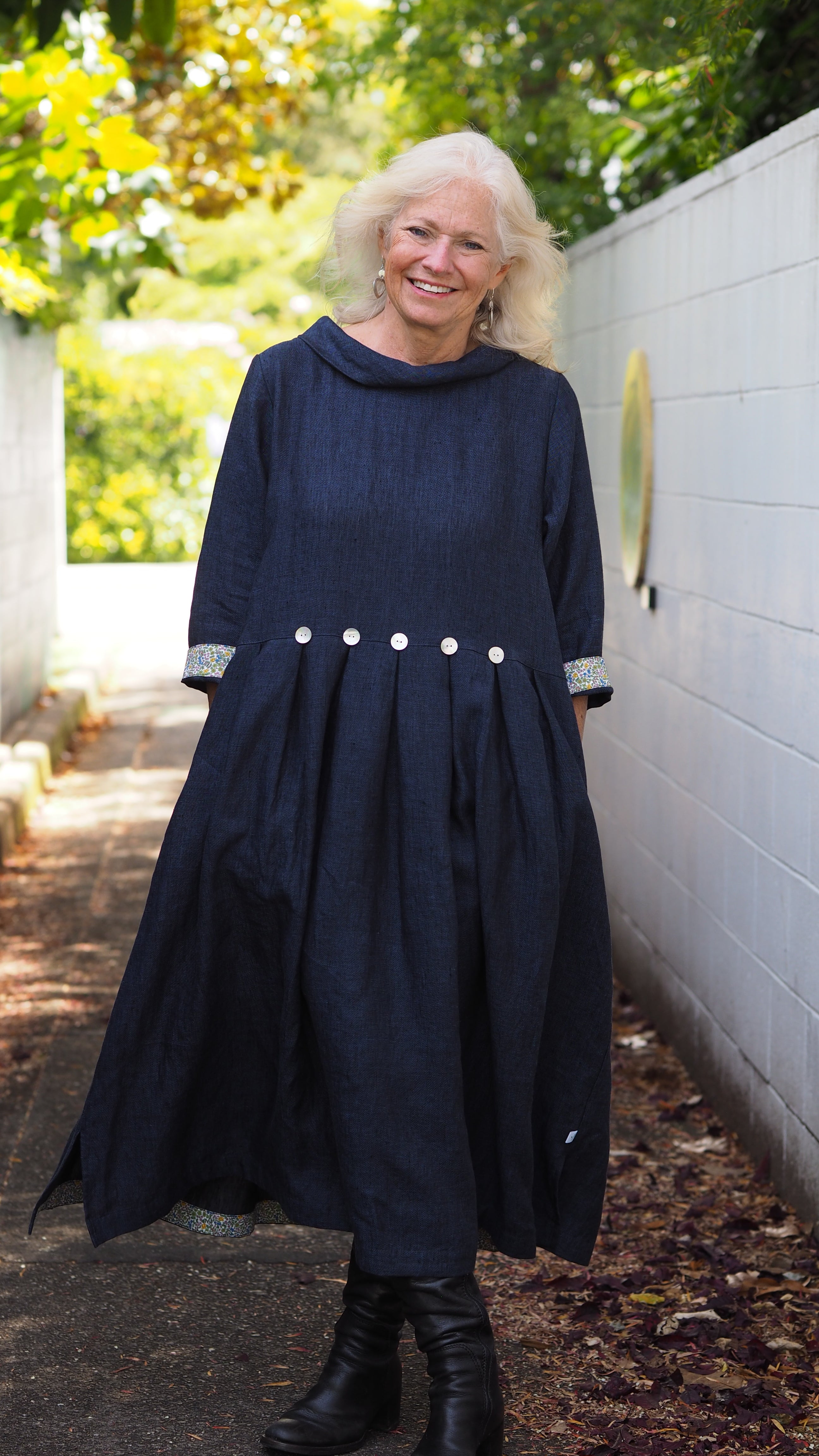 Taranaki Dress Rogue Linen Designer Clothing