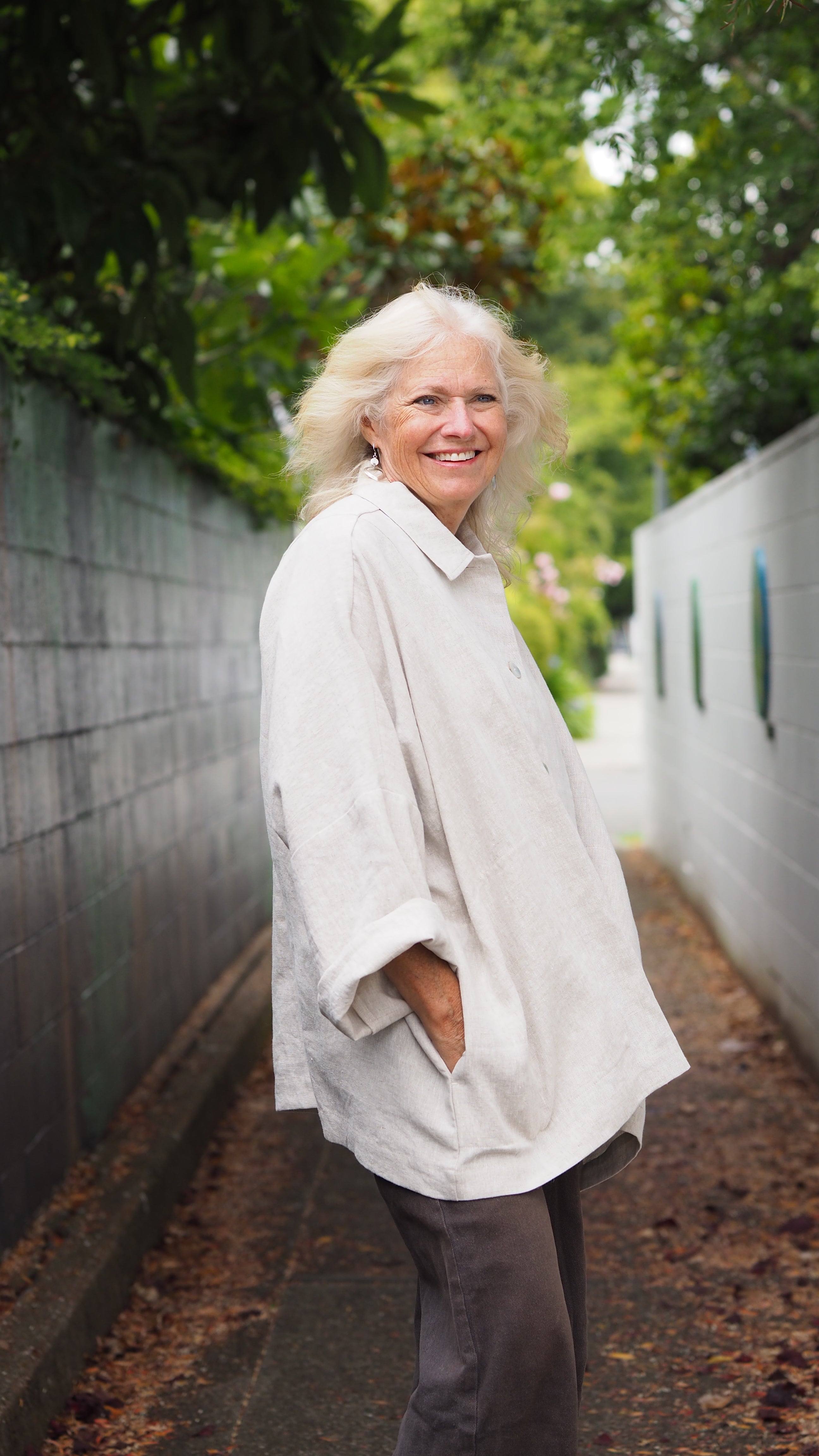 Magpie Linen Jacket Rogue Linen Designer Clothing