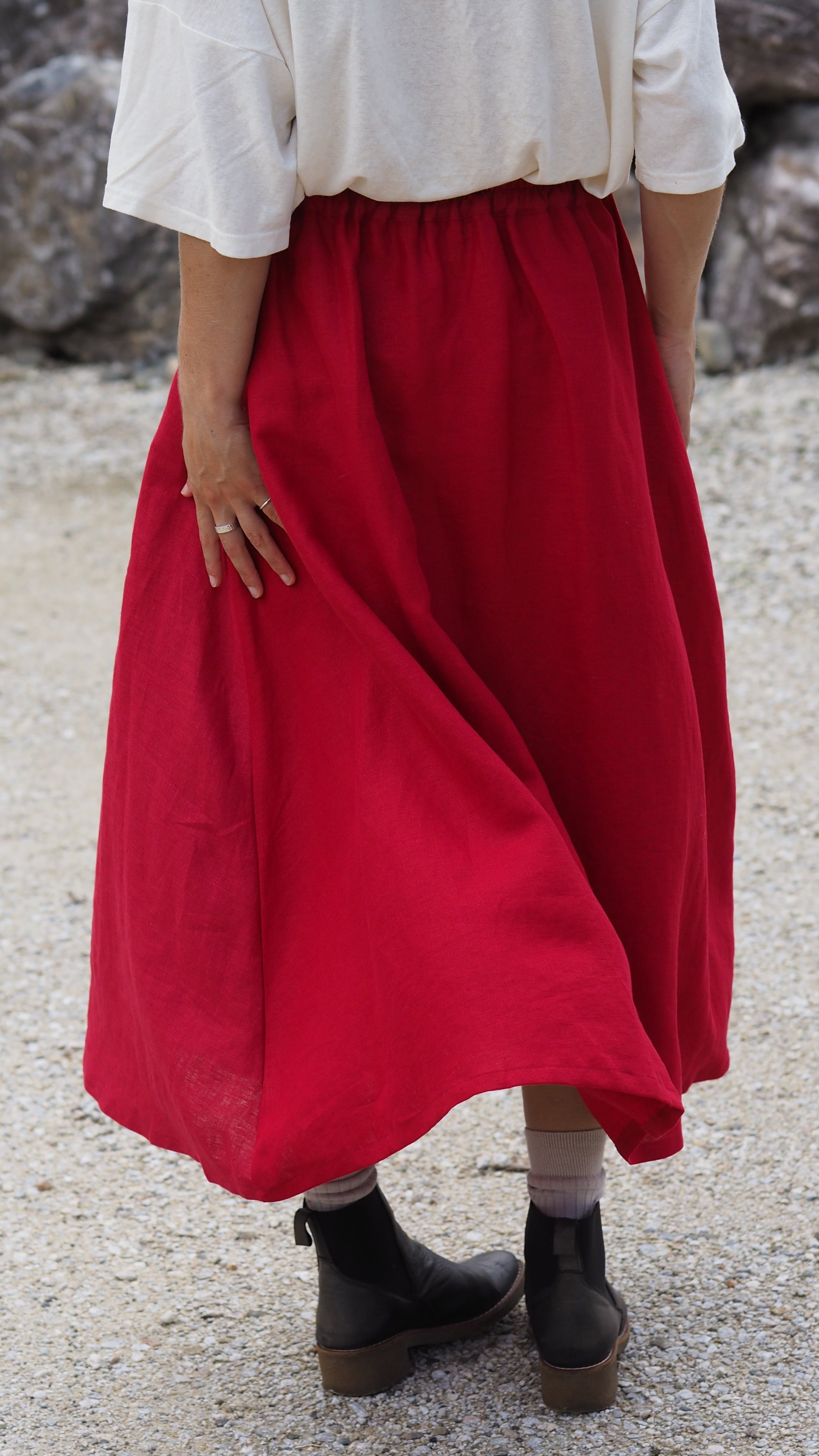 Flora Skirt Rogue Linen Designer Clothing