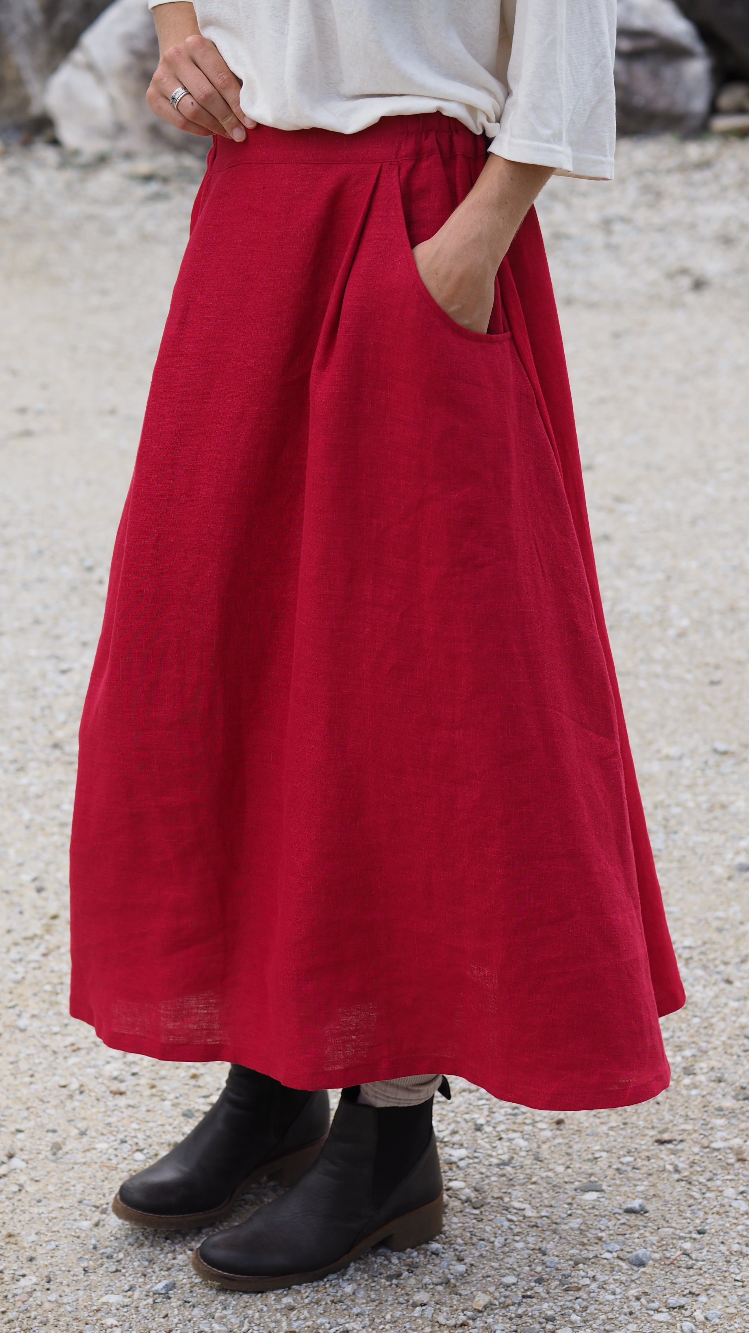 Flora Skirt Rogue Linen Designer Clothing