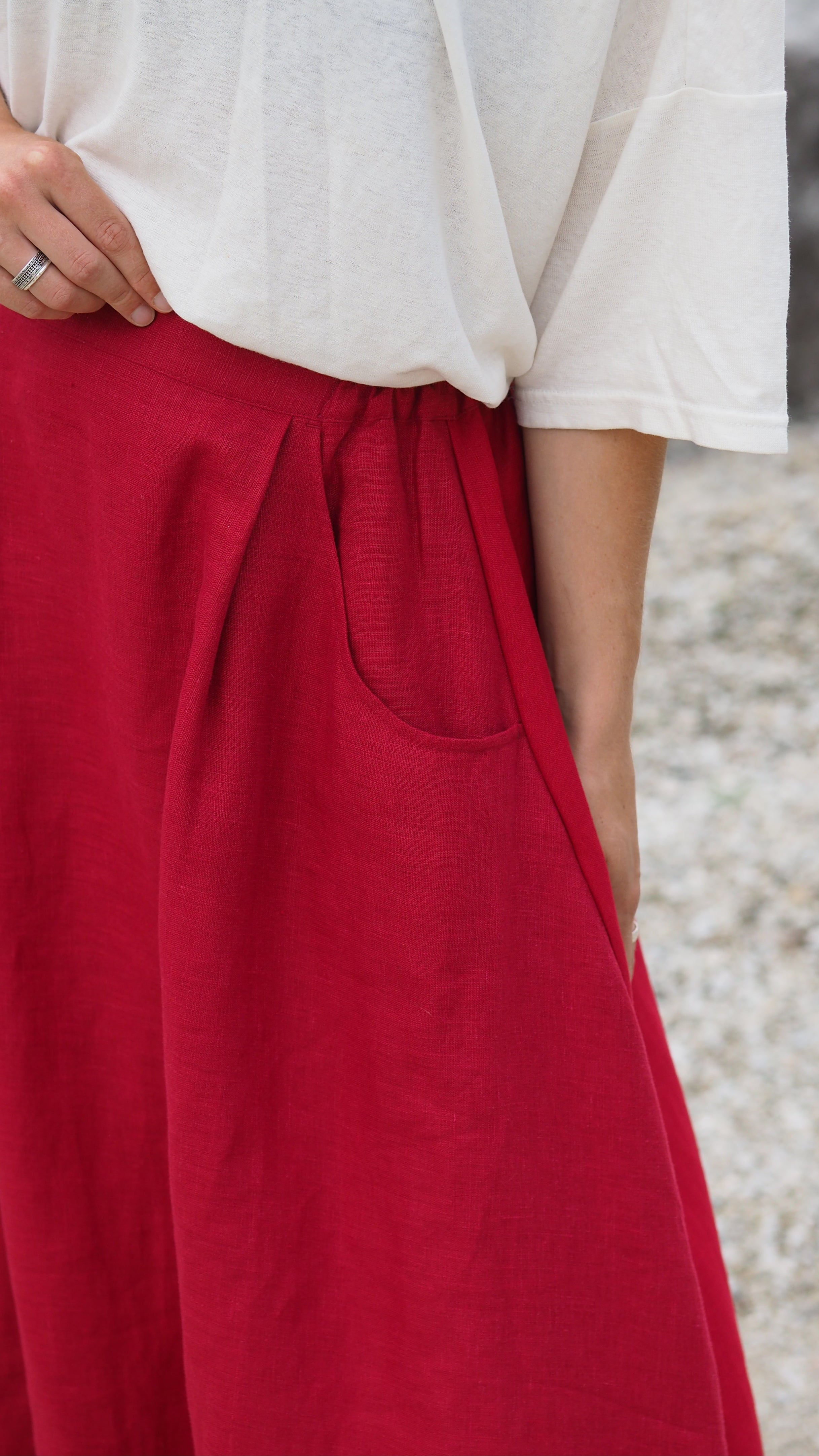 Flora Skirt Rogue Linen Designer Clothing