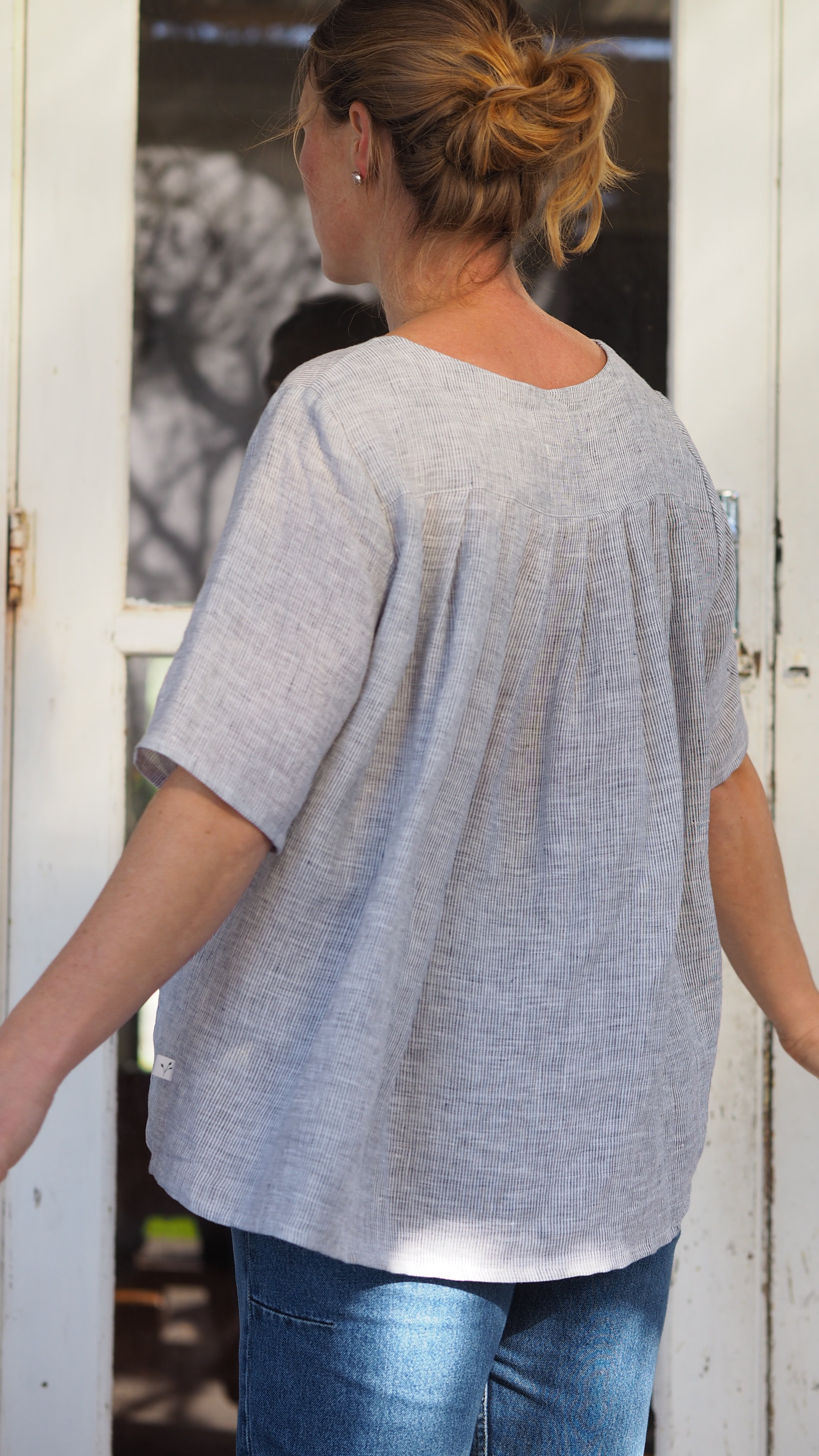 Hokitkika Blouse Rogue Linen Ladies Designer Clothing NZ