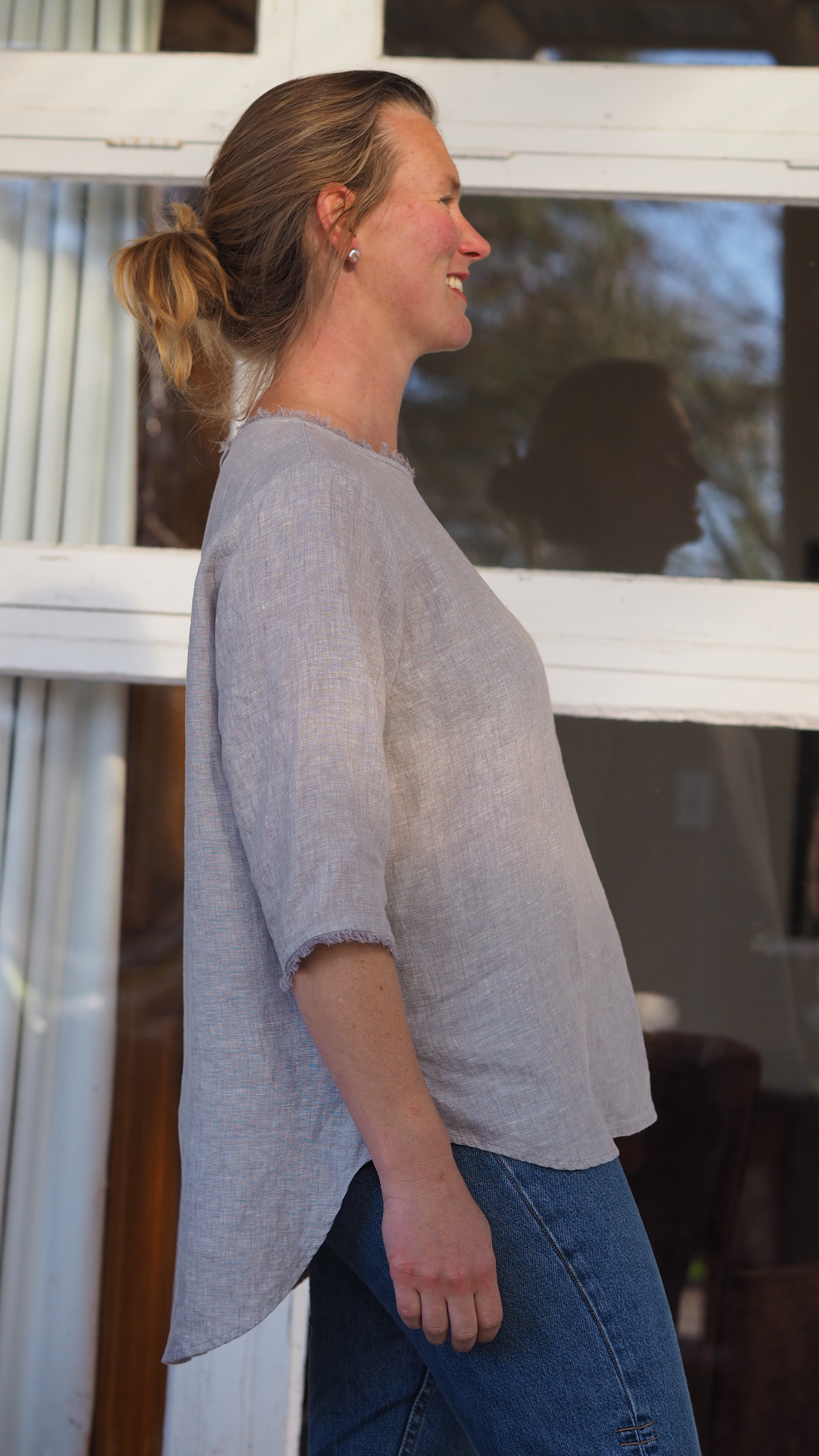 Sintra Blouse Rogue Linen Designer Clothing