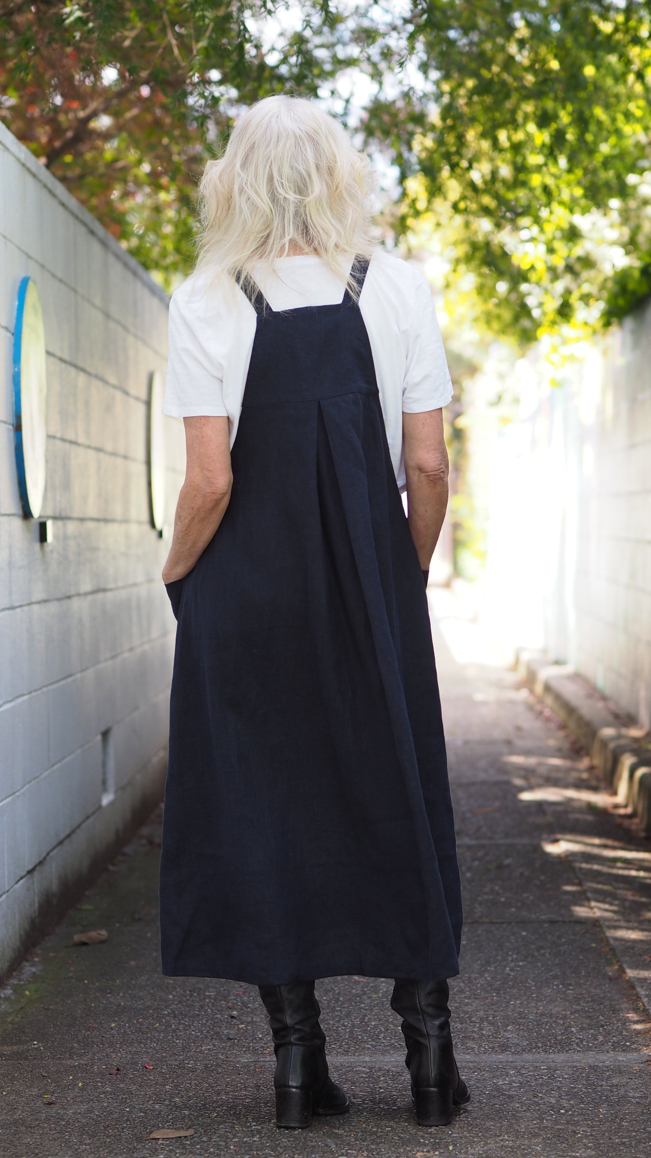 Riversdale Pinafore Rogue Linen Designer Clothing