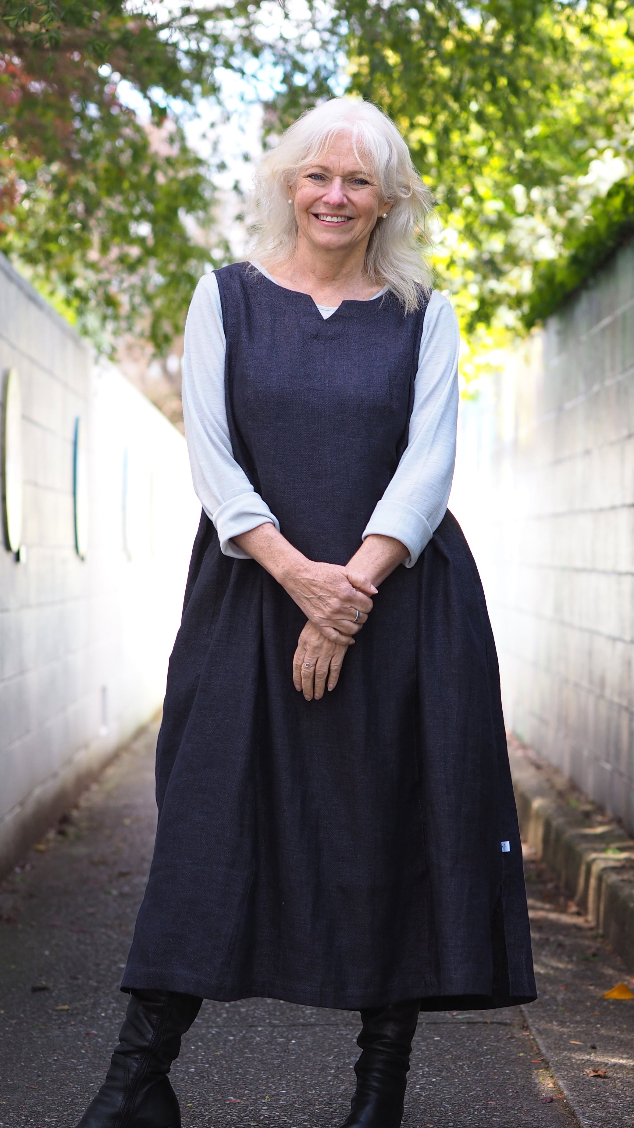 Waihi Dress Rogue Linen Designer Clothing