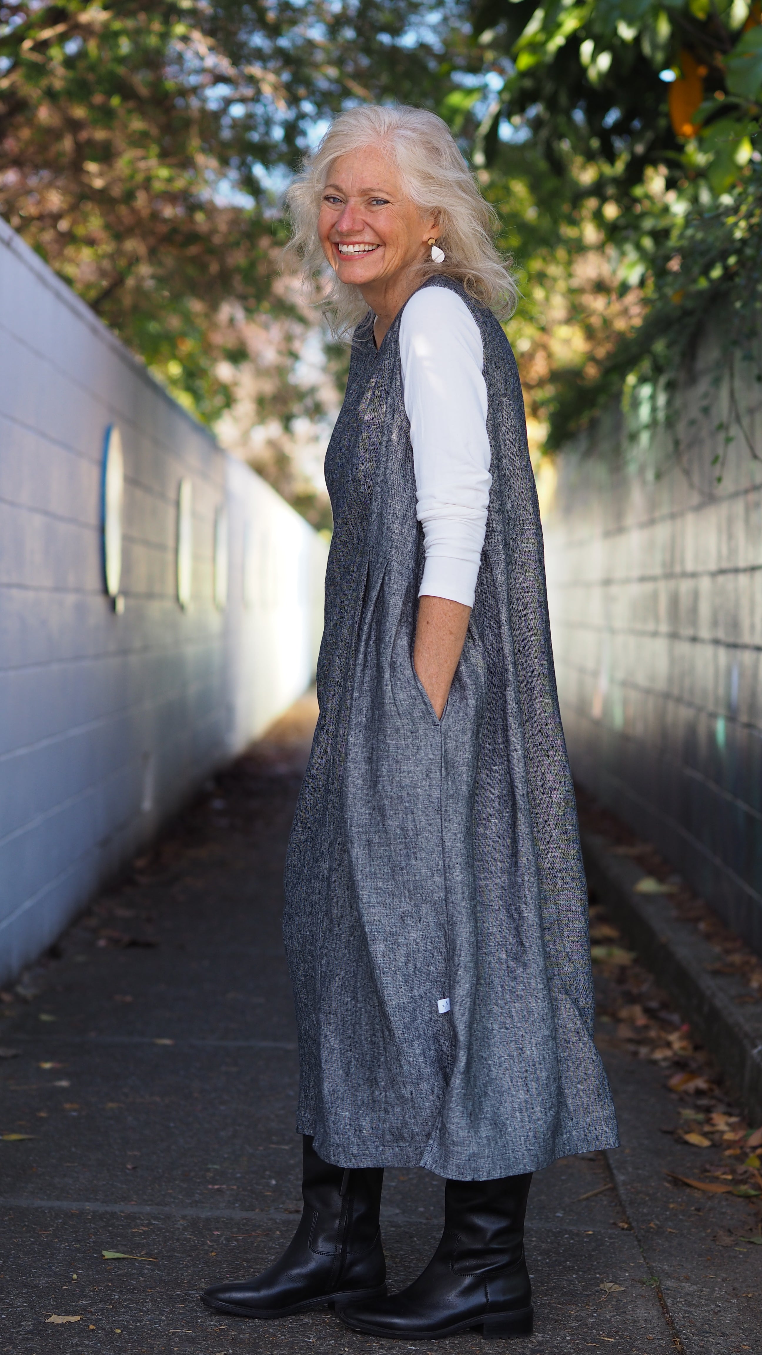 Waihi Dress Rogue Linen Designer Clothing