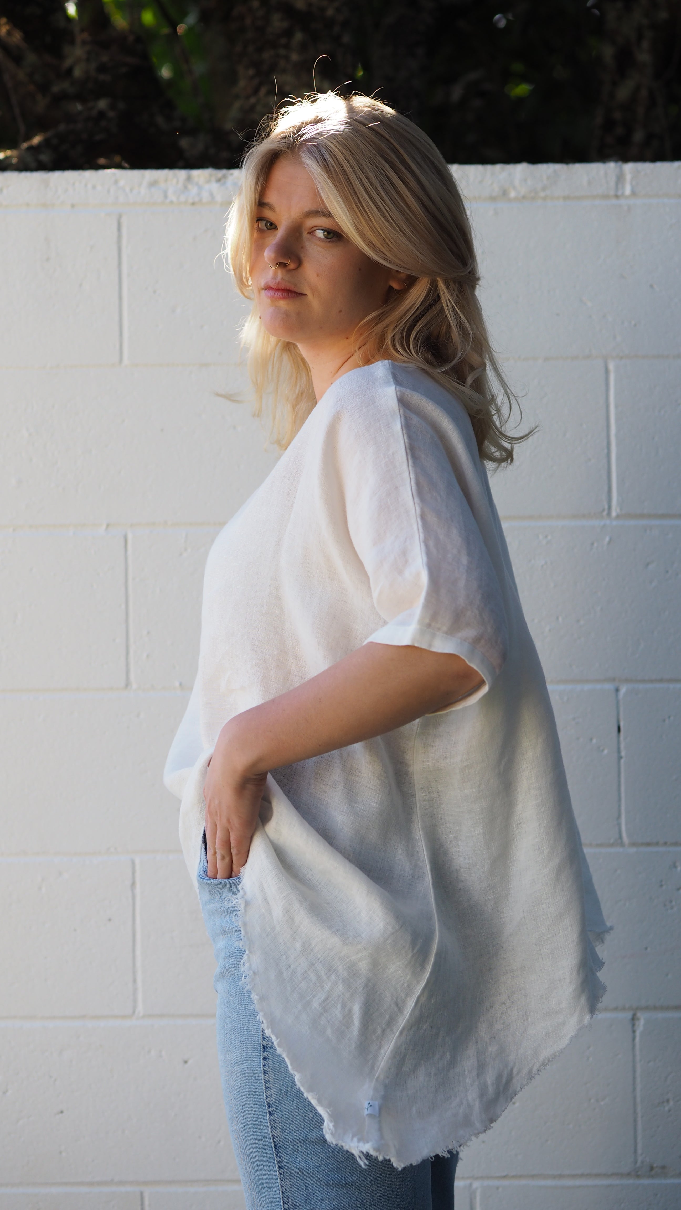 Miramar Blouse Rogue Linen Designer Clothing