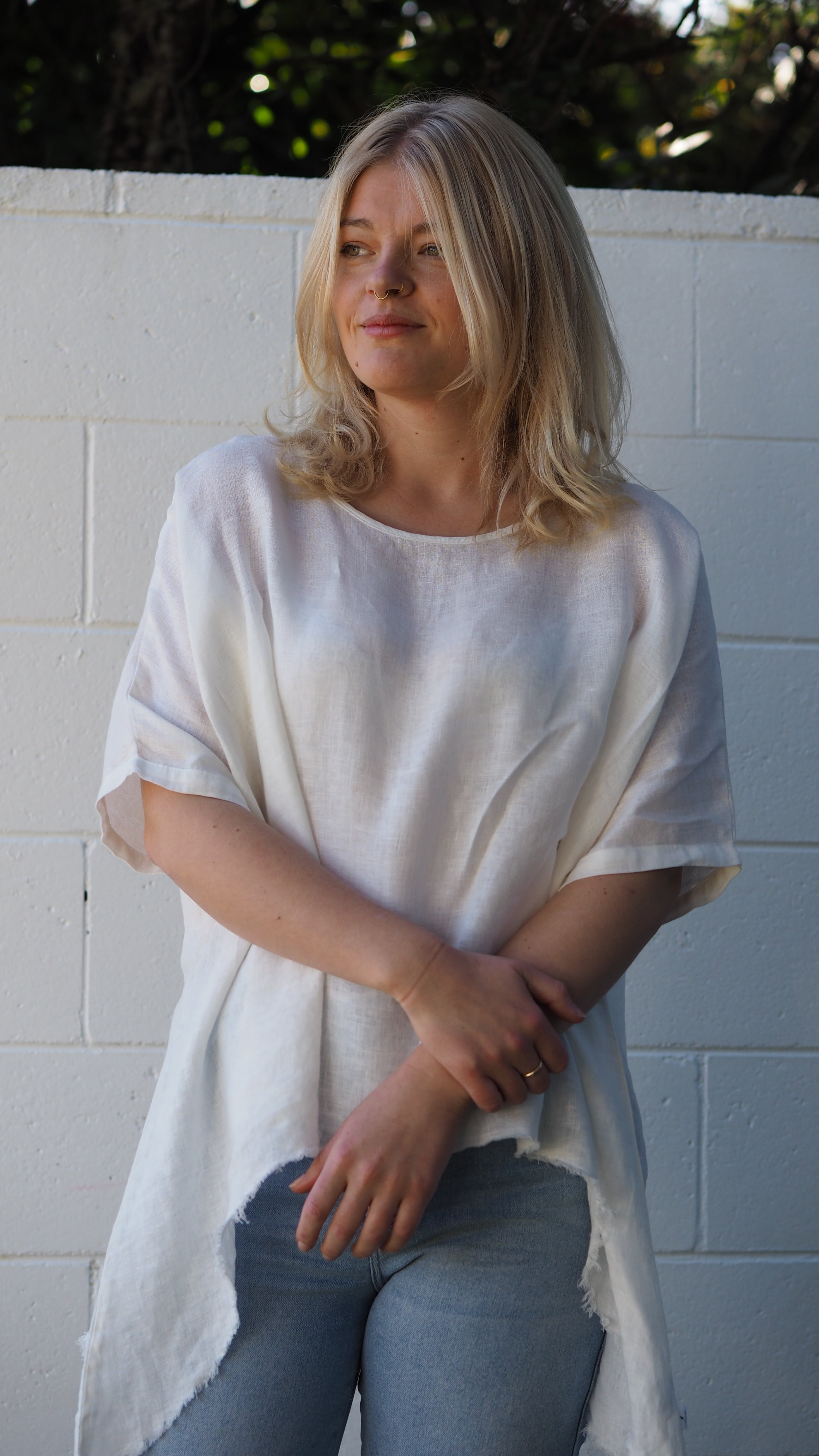 Miramar Blouse Rogue Linen Designer Clothing