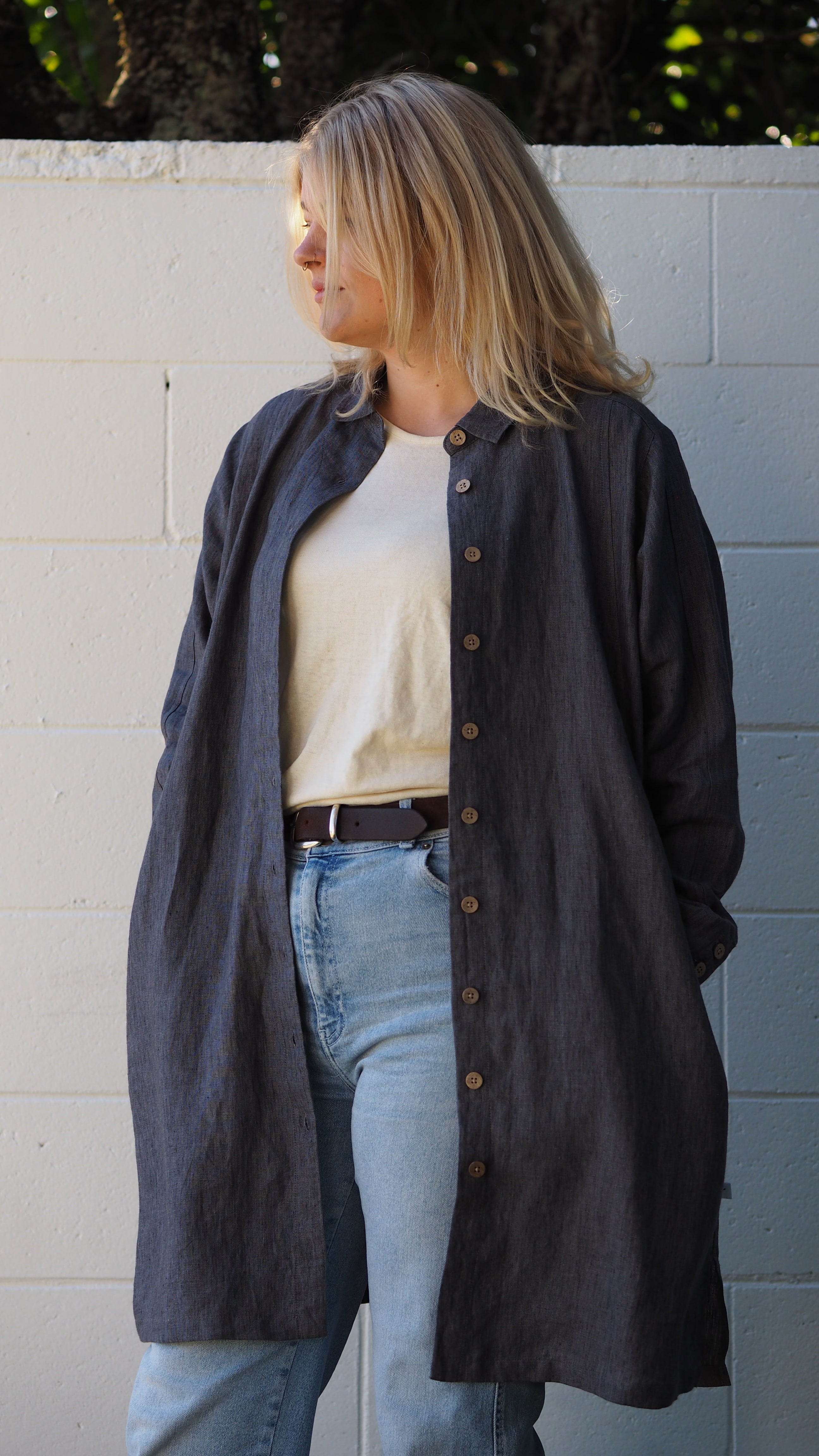 Hataitai Coat Rogue Linen Designer Clothing