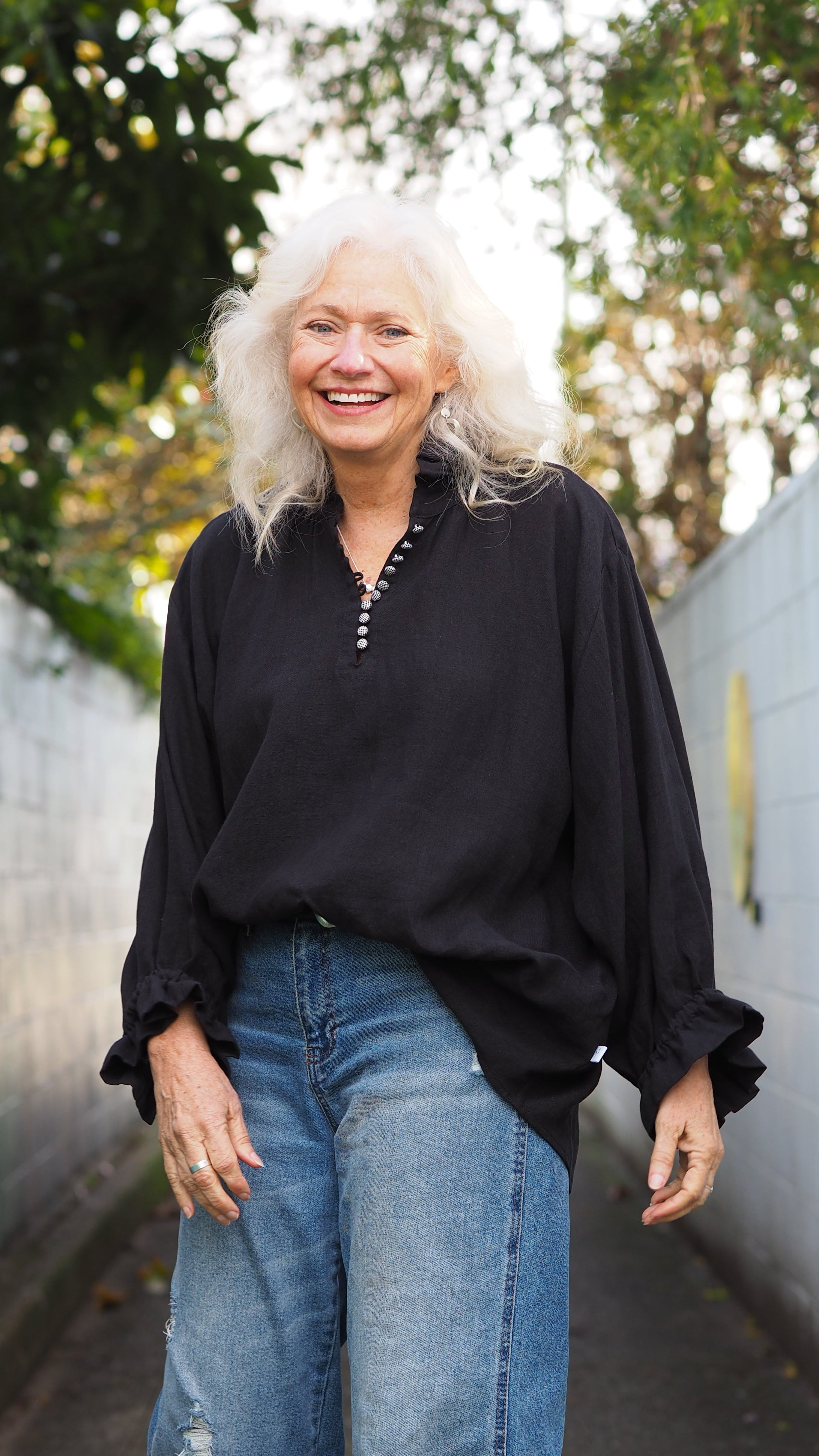 Akitio Blouse Rogue Linen Ladies NZ Designer Clothing