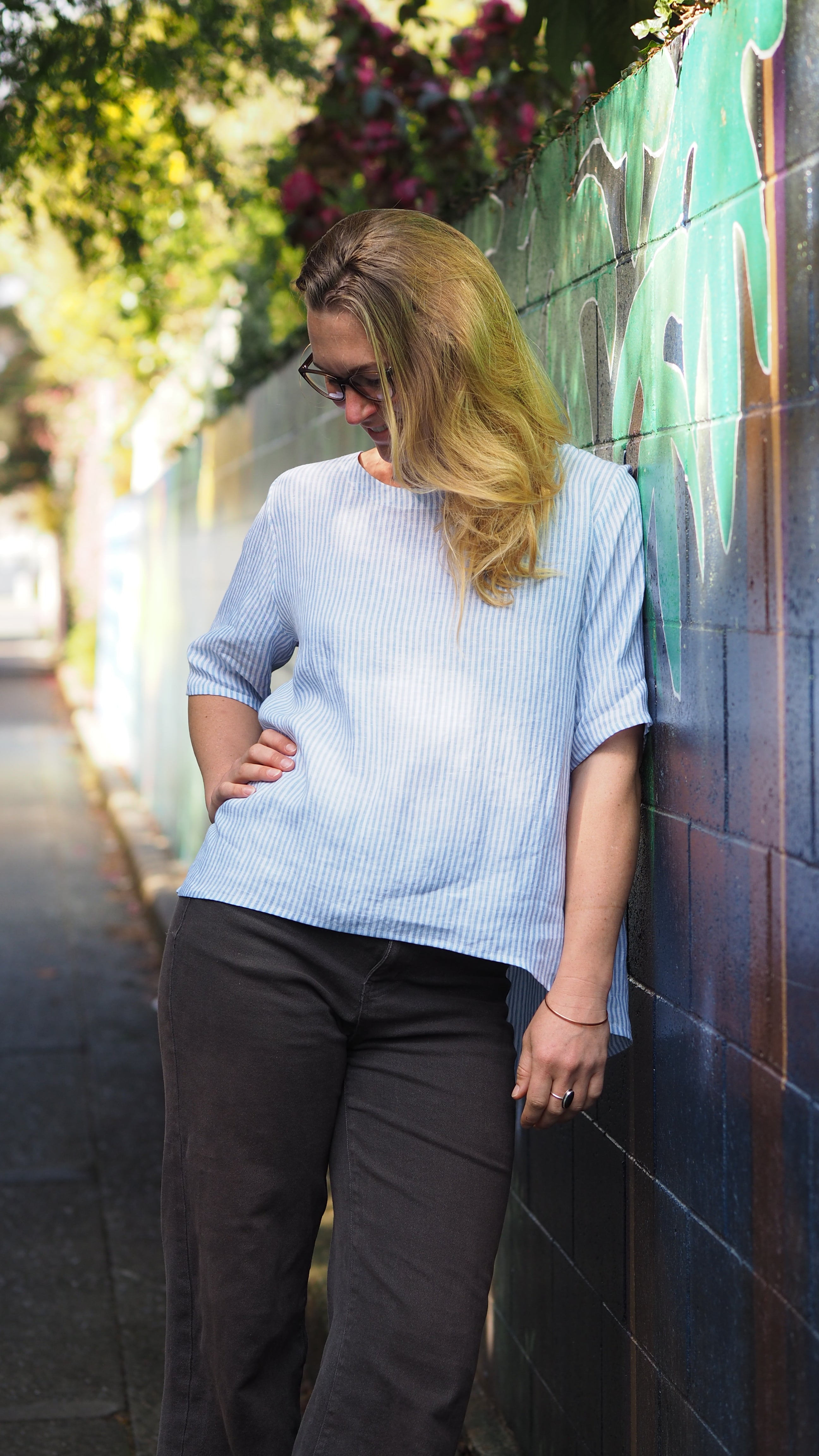 Hokitkika Blouse Rogue Linen Ladies Designer Clothing NZ