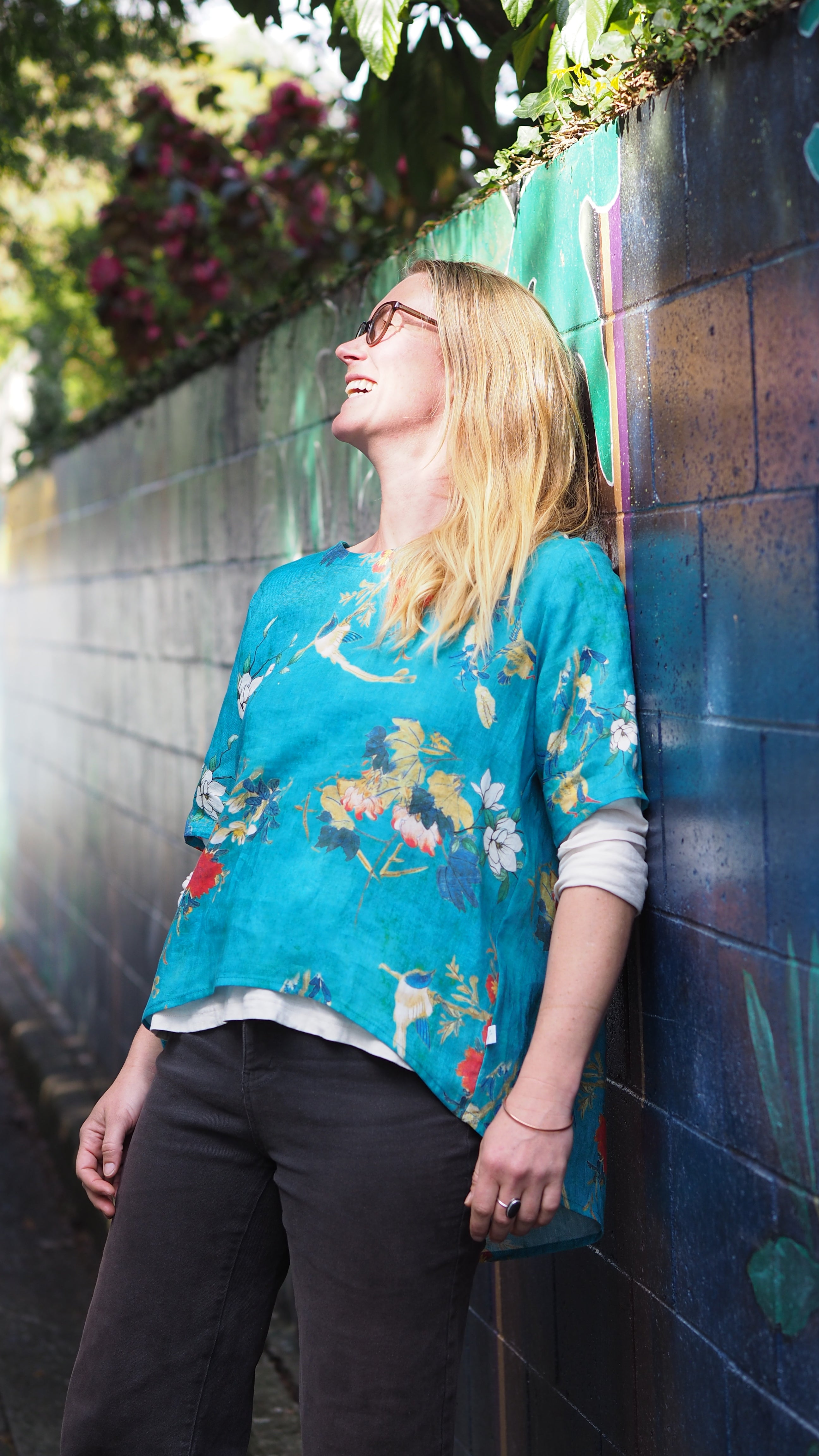 Hokitkika Blouse Rogue Linen Ladies Designer Clothing NZ