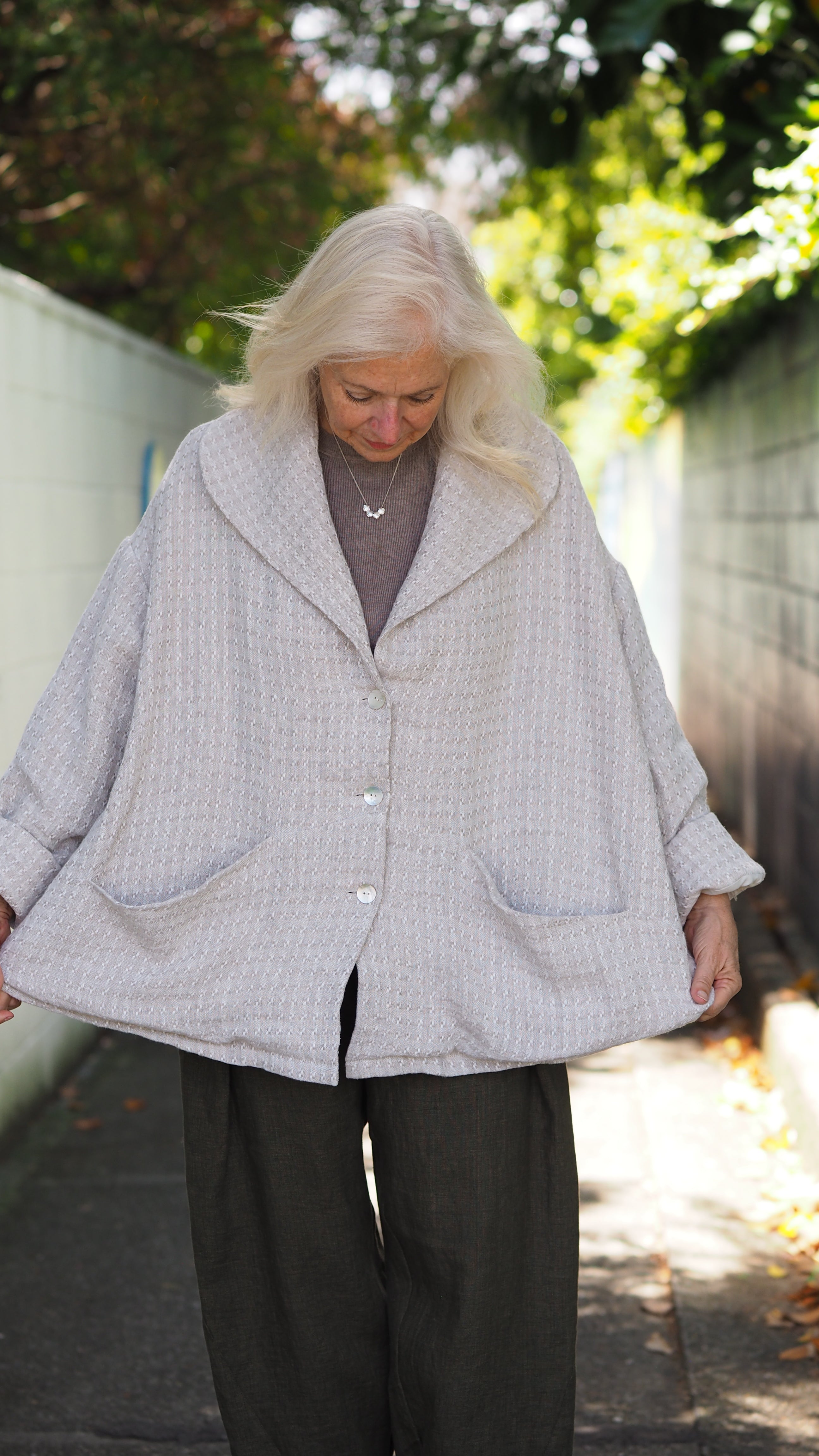 Aoraki Jacket Rogue Linen Designer Women's Clothing