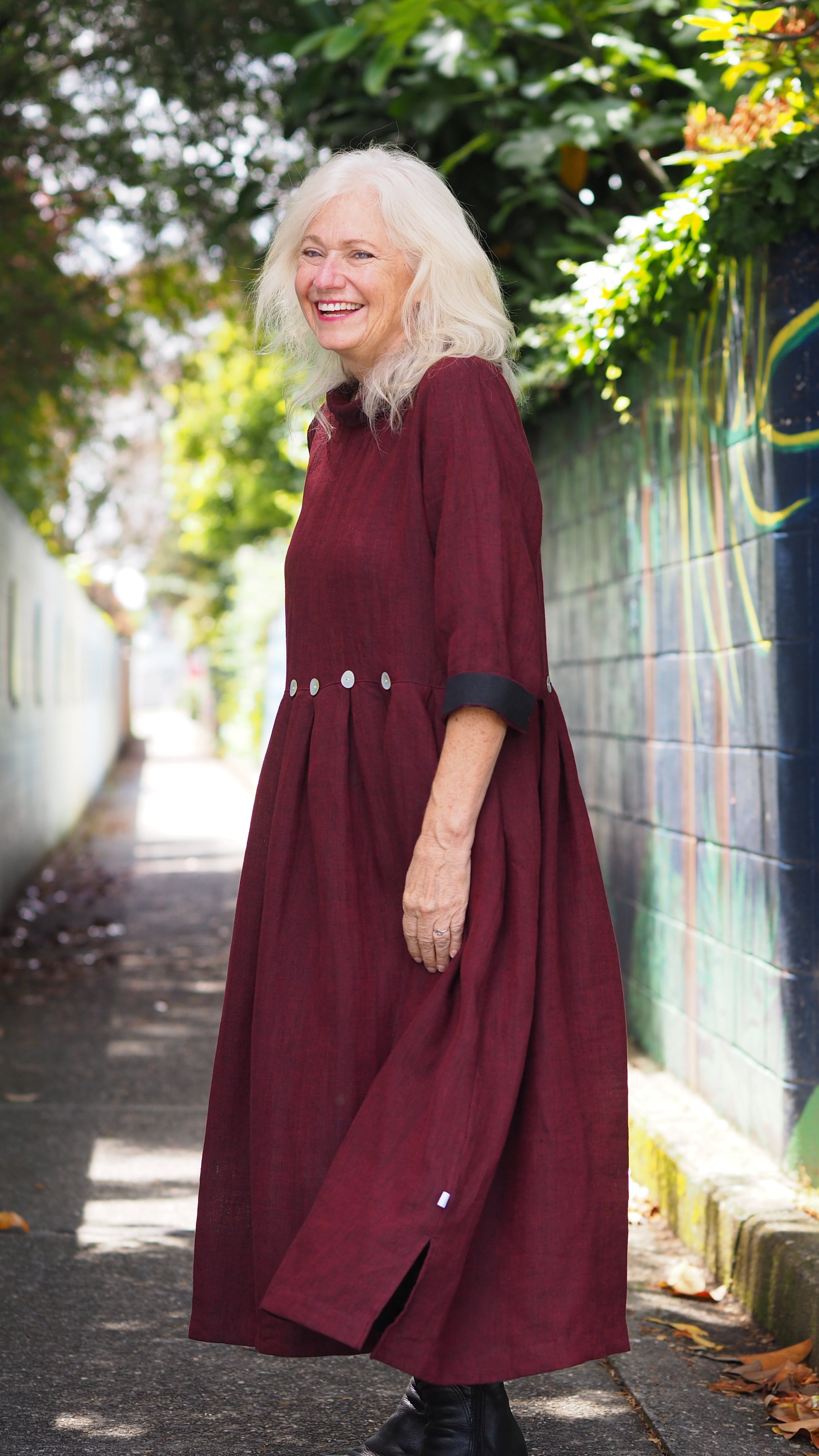 Taranaki Dress Rogue Linen Designer Clothing