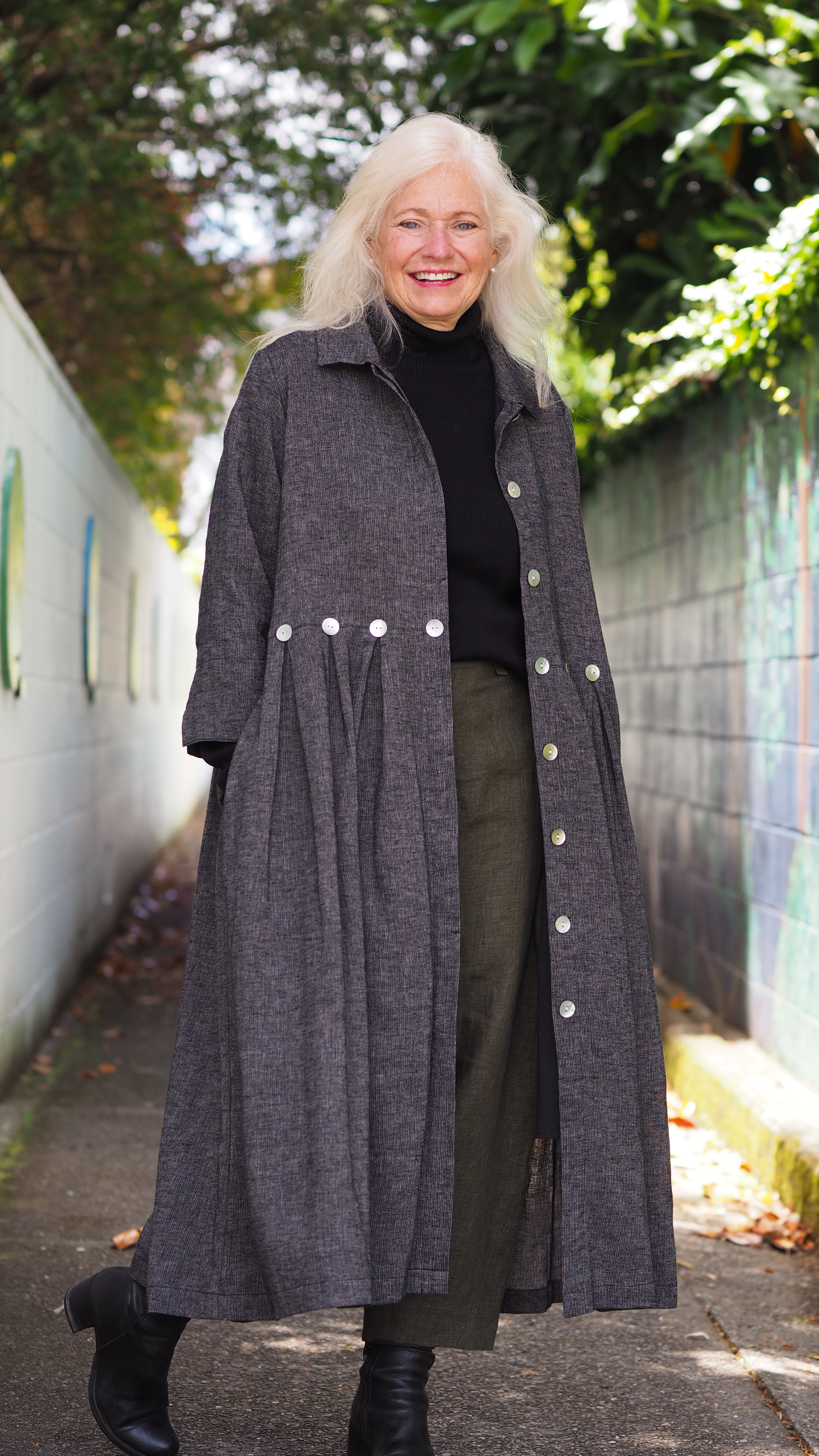 Taranaki Coat/Dress Rogue Linen Designer Women's Clothing New Zealand