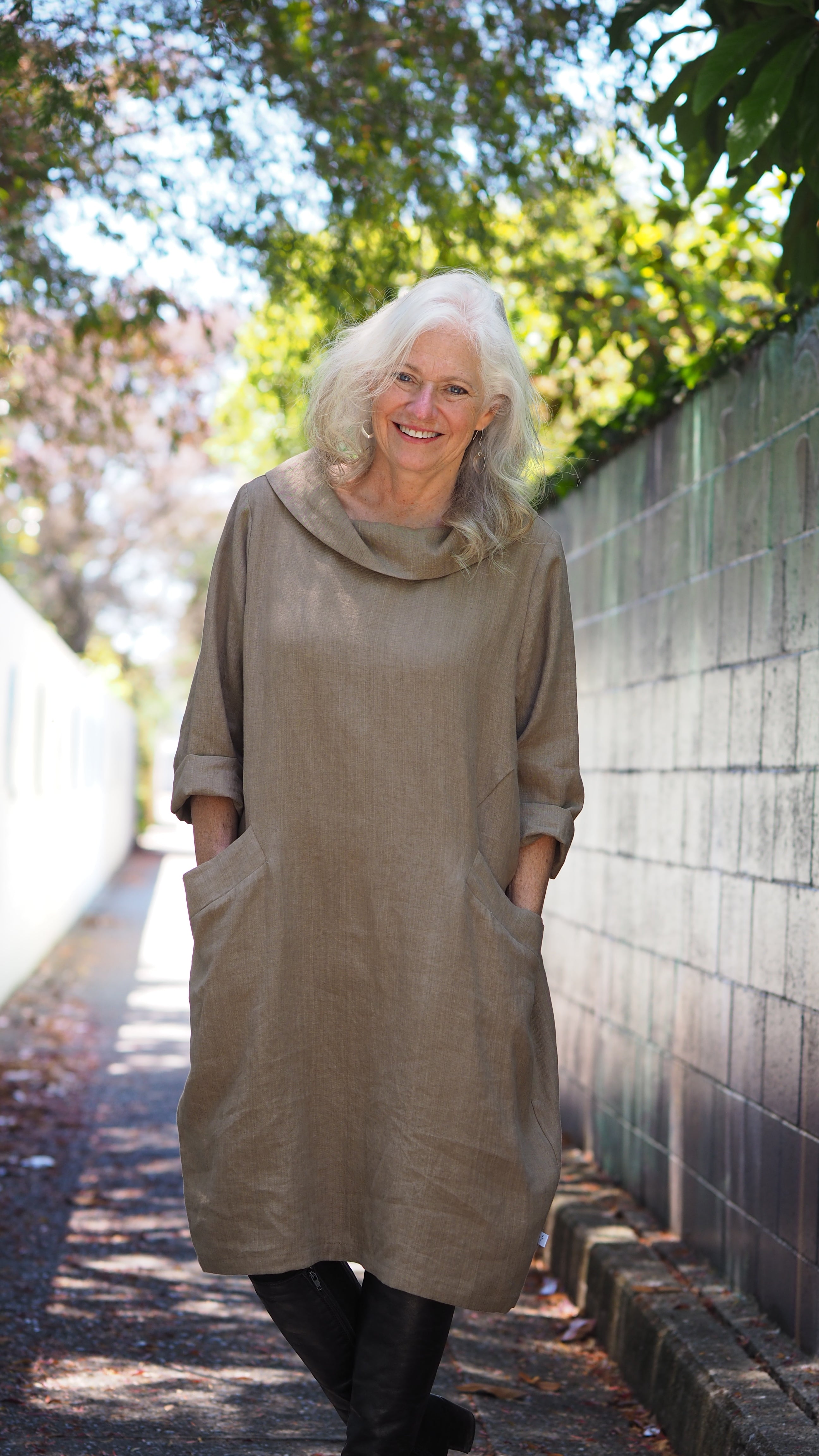 Maruia Dress Rogue Linen Designer Clothing