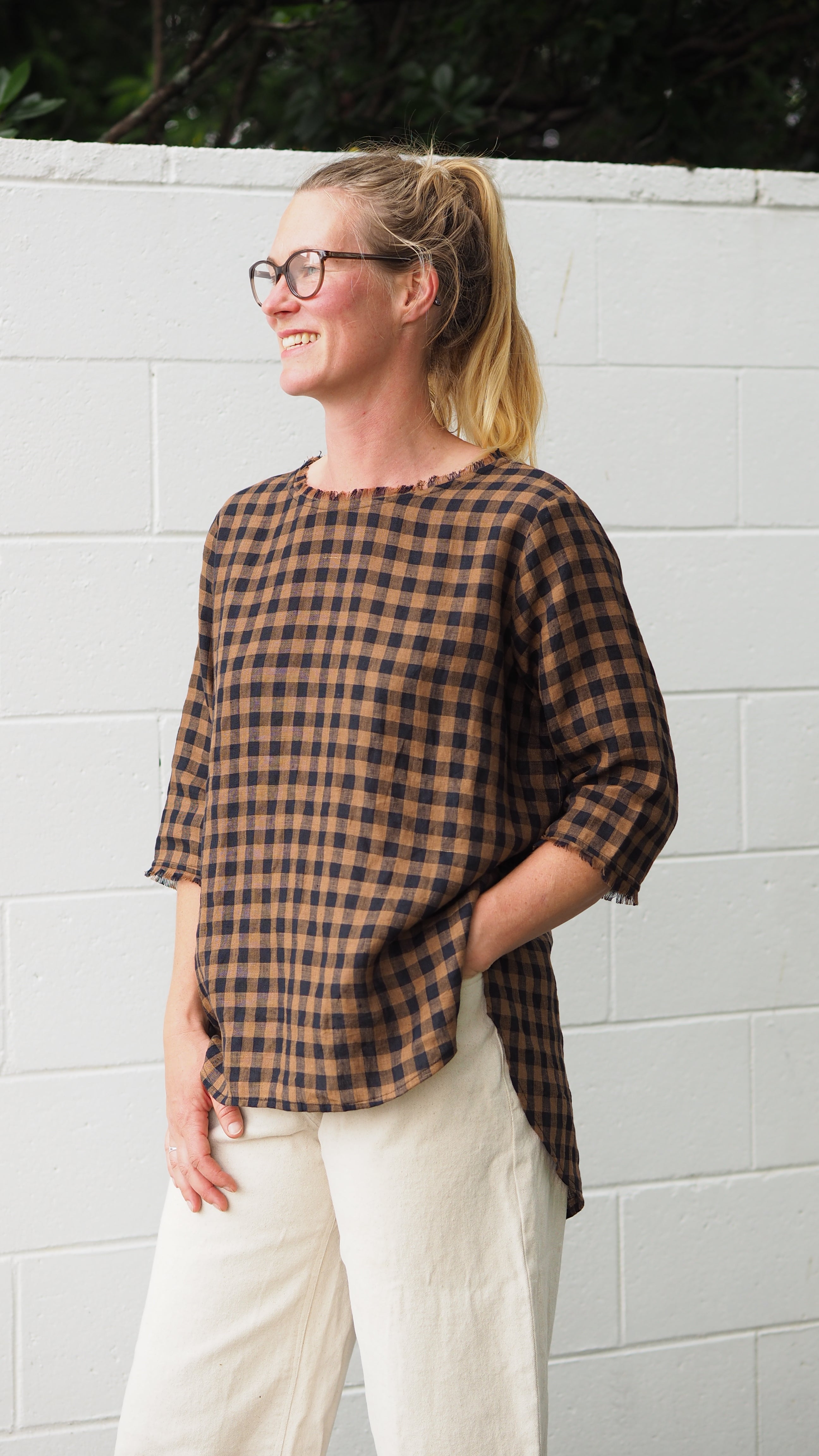 Sintra Blouse Rogue Linen Designer Clothing