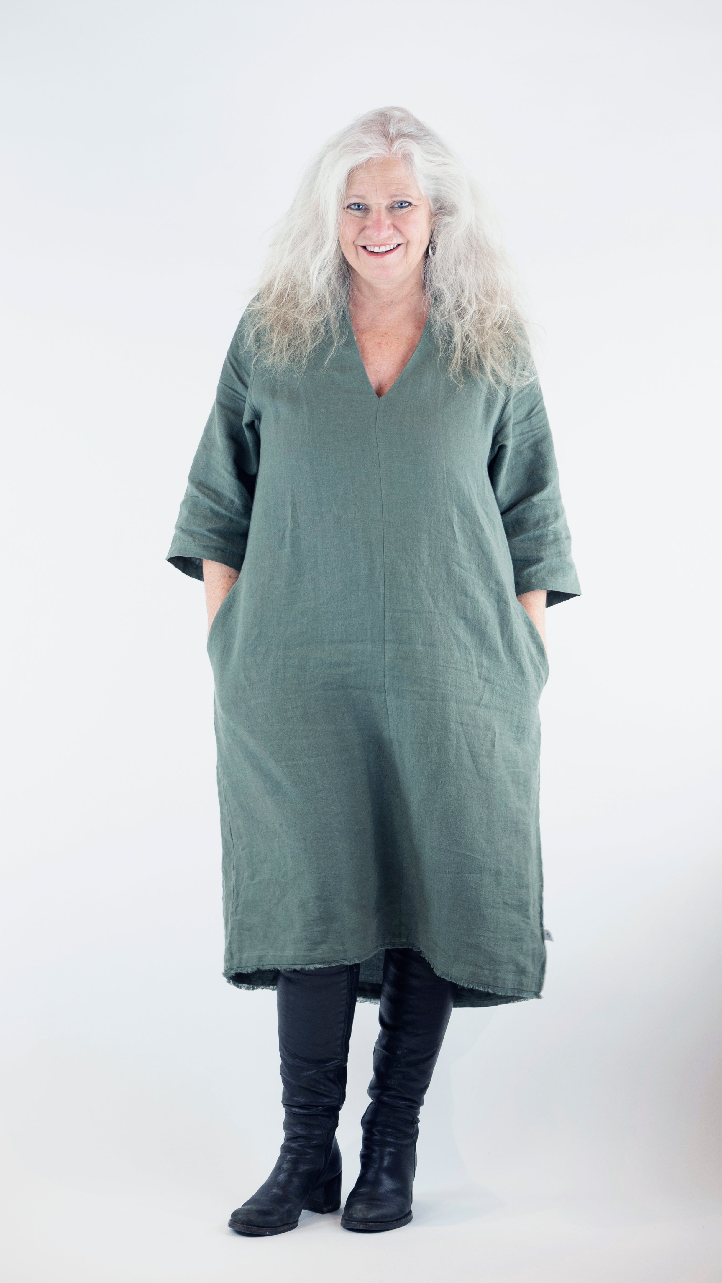 Kaikoura Dress Rogue Linen Designer Clothing