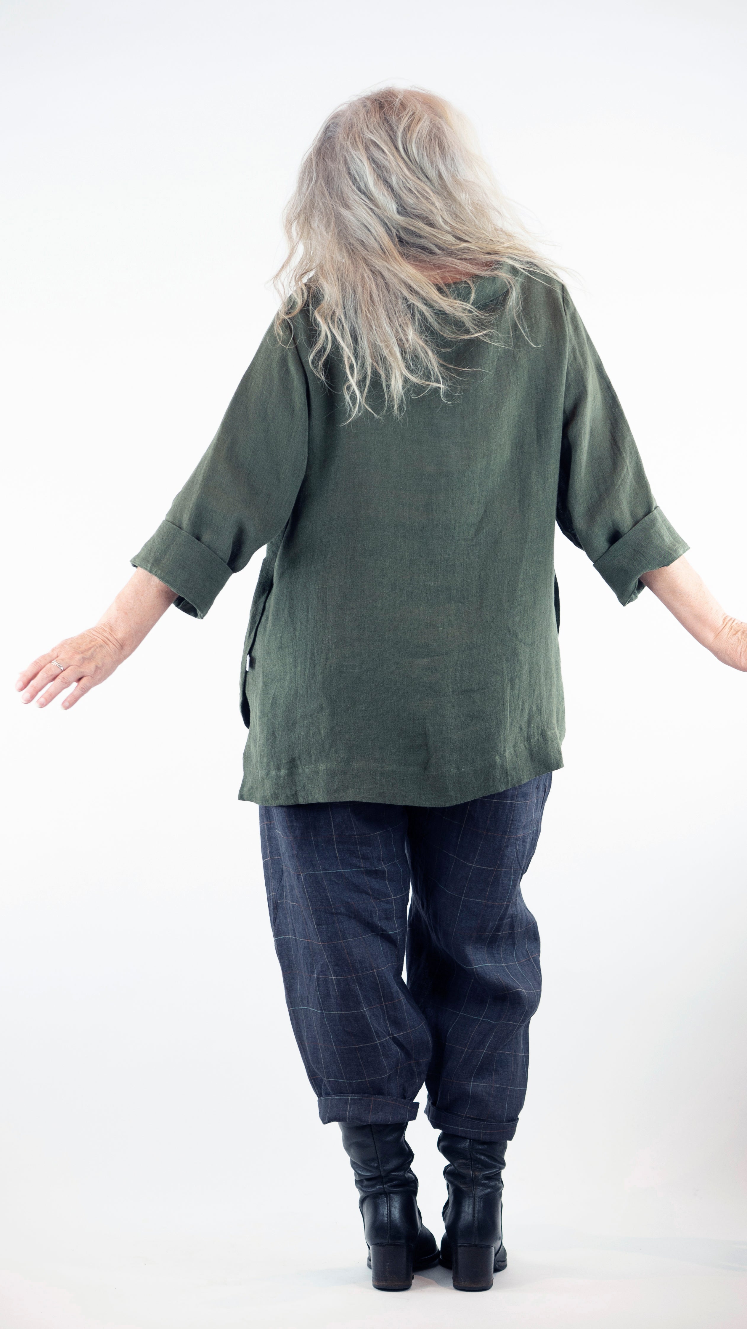 Pukekohe Blouse Rogue Linen Designer Clothing