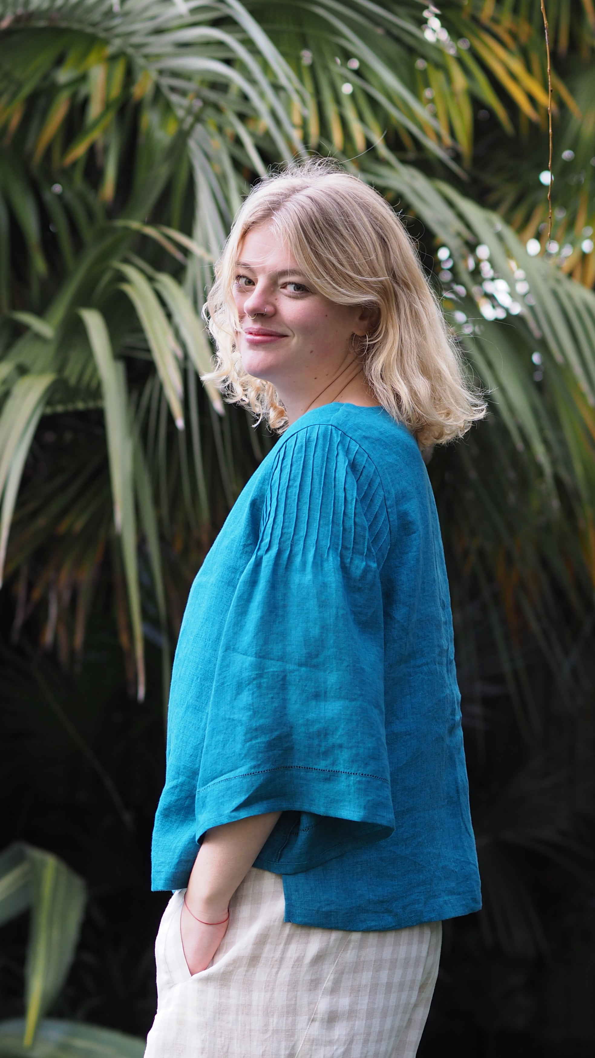 Moana Blouse Rogue Linen Designer Clothing