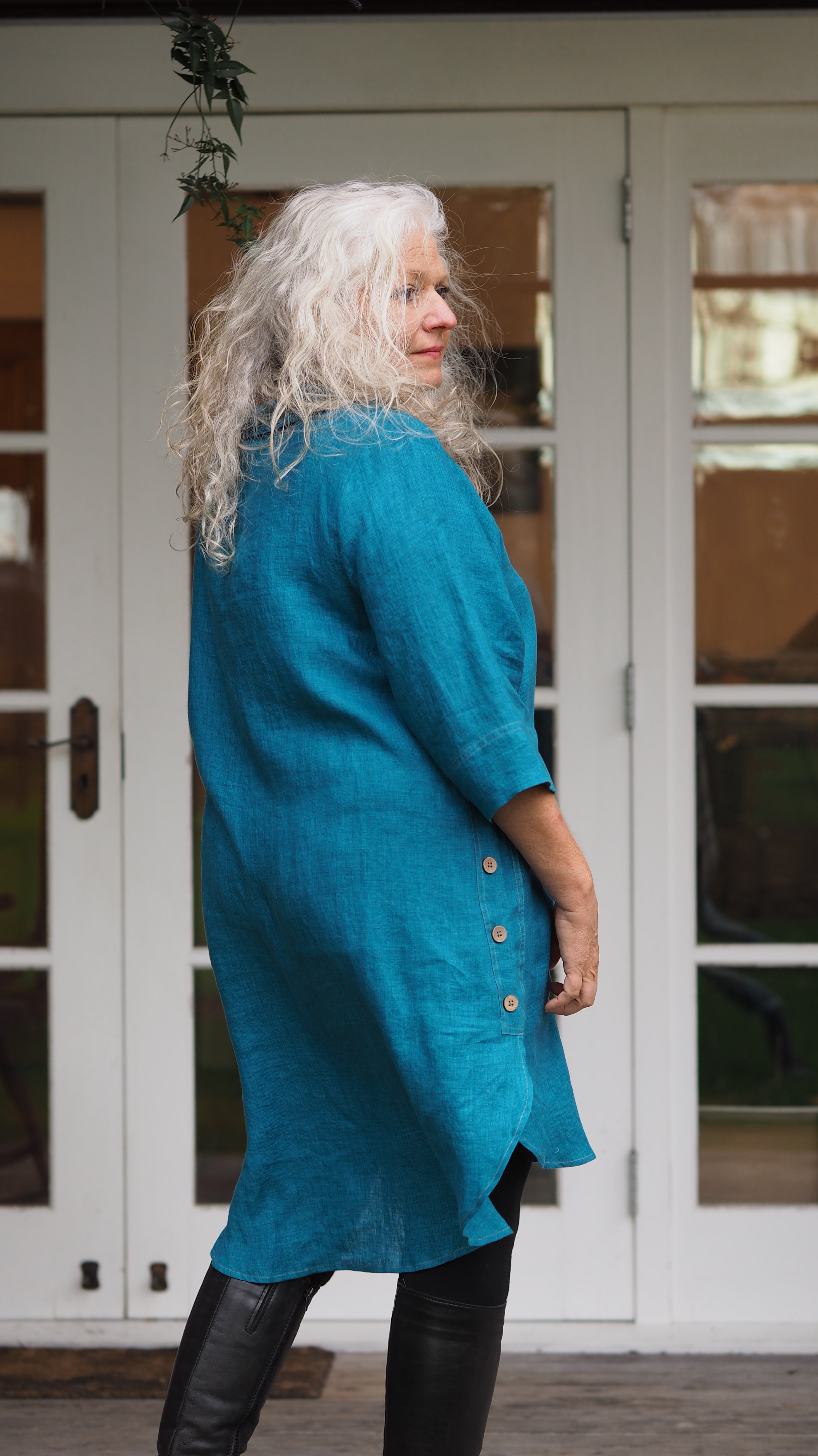 Awanui Dress Rogue Linen Designer Clothing