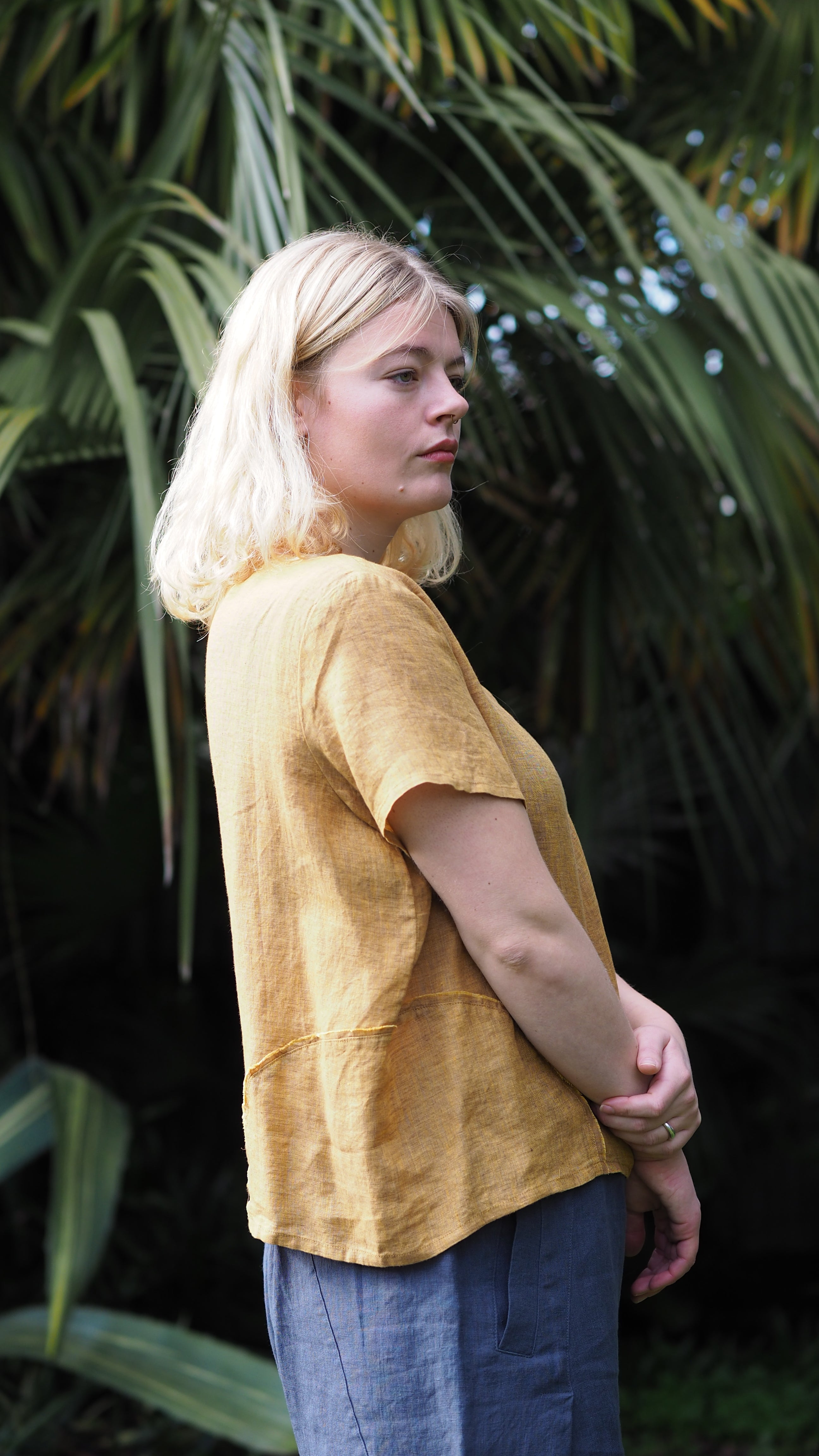 Timaru Crop Rogue Linen Designer Clothing