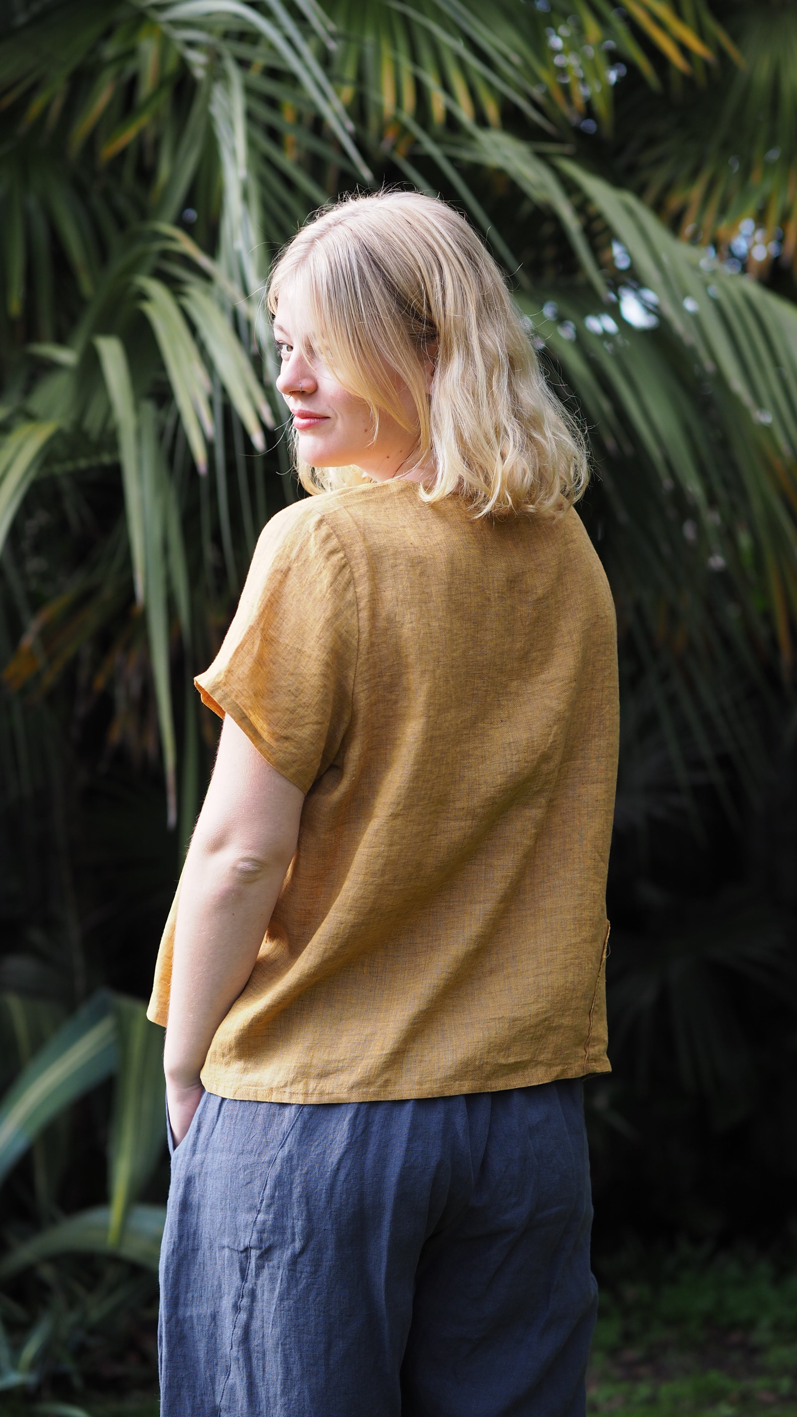 Timaru Crop Rogue Linen Designer Clothing