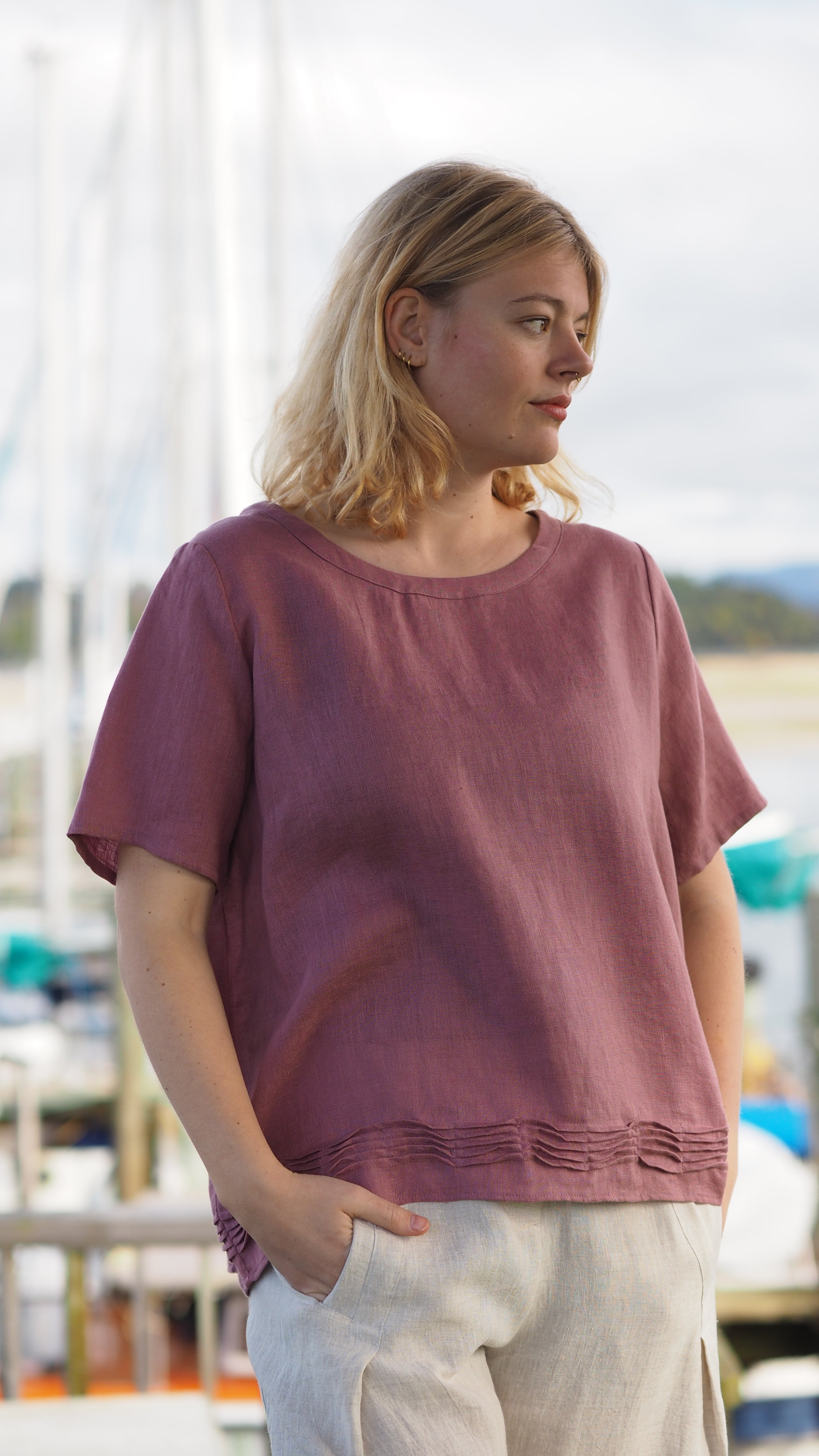 Kerikeri Blouse Rogue Linen Designer Clothing