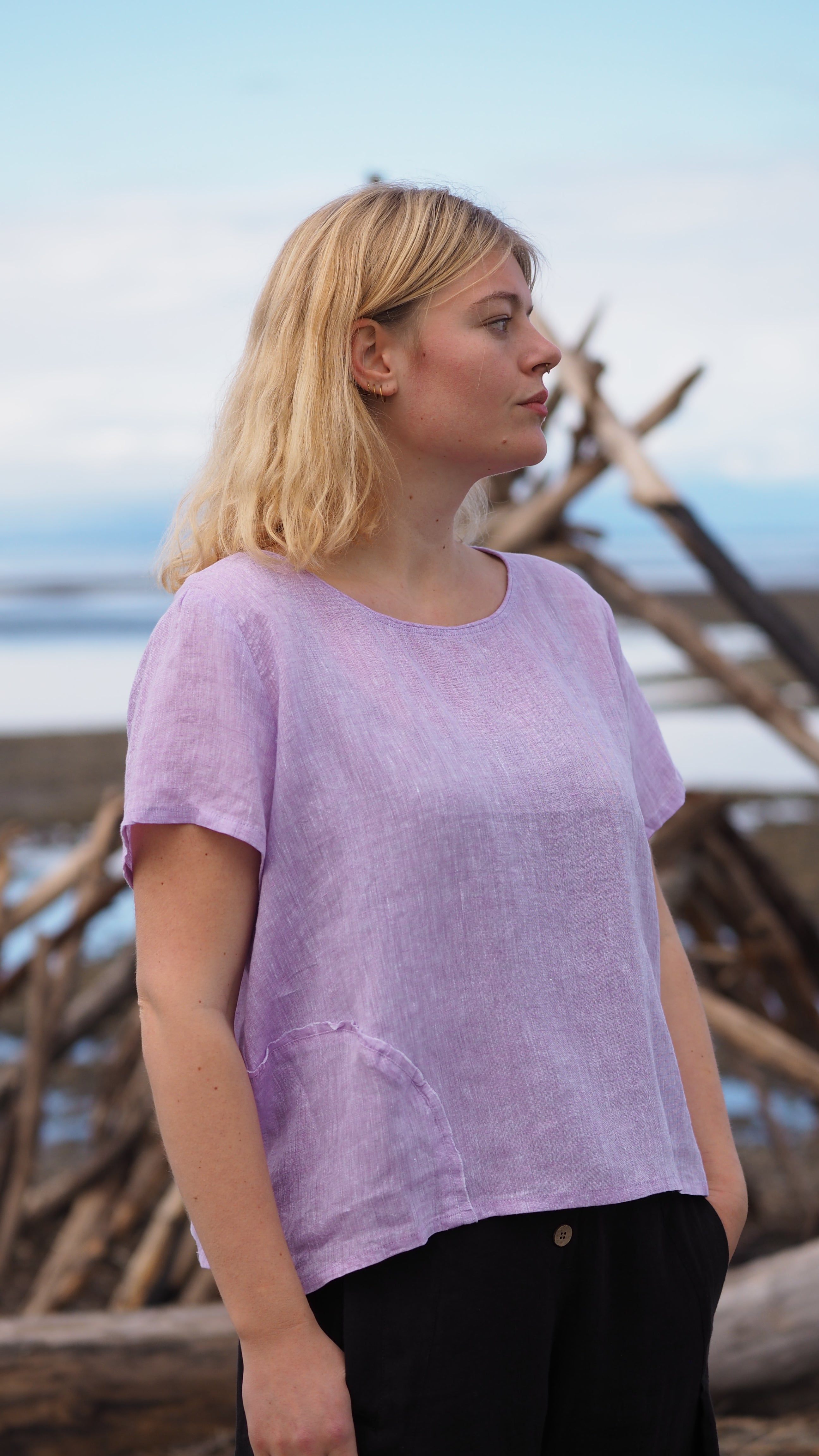 Timaru Crop Rogue Linen Designer Clothing