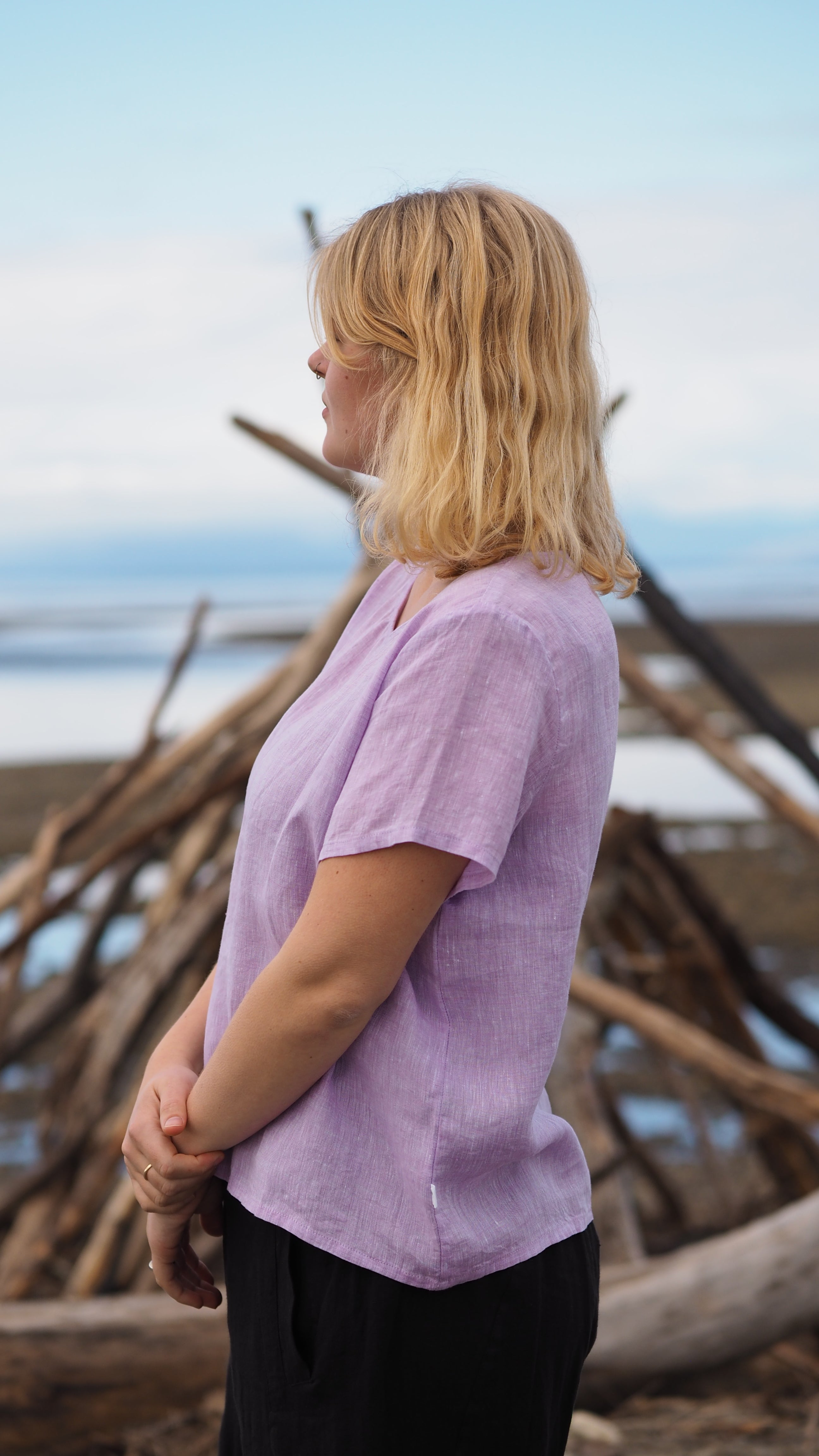 Timaru Crop Rogue Linen Designer Clothing