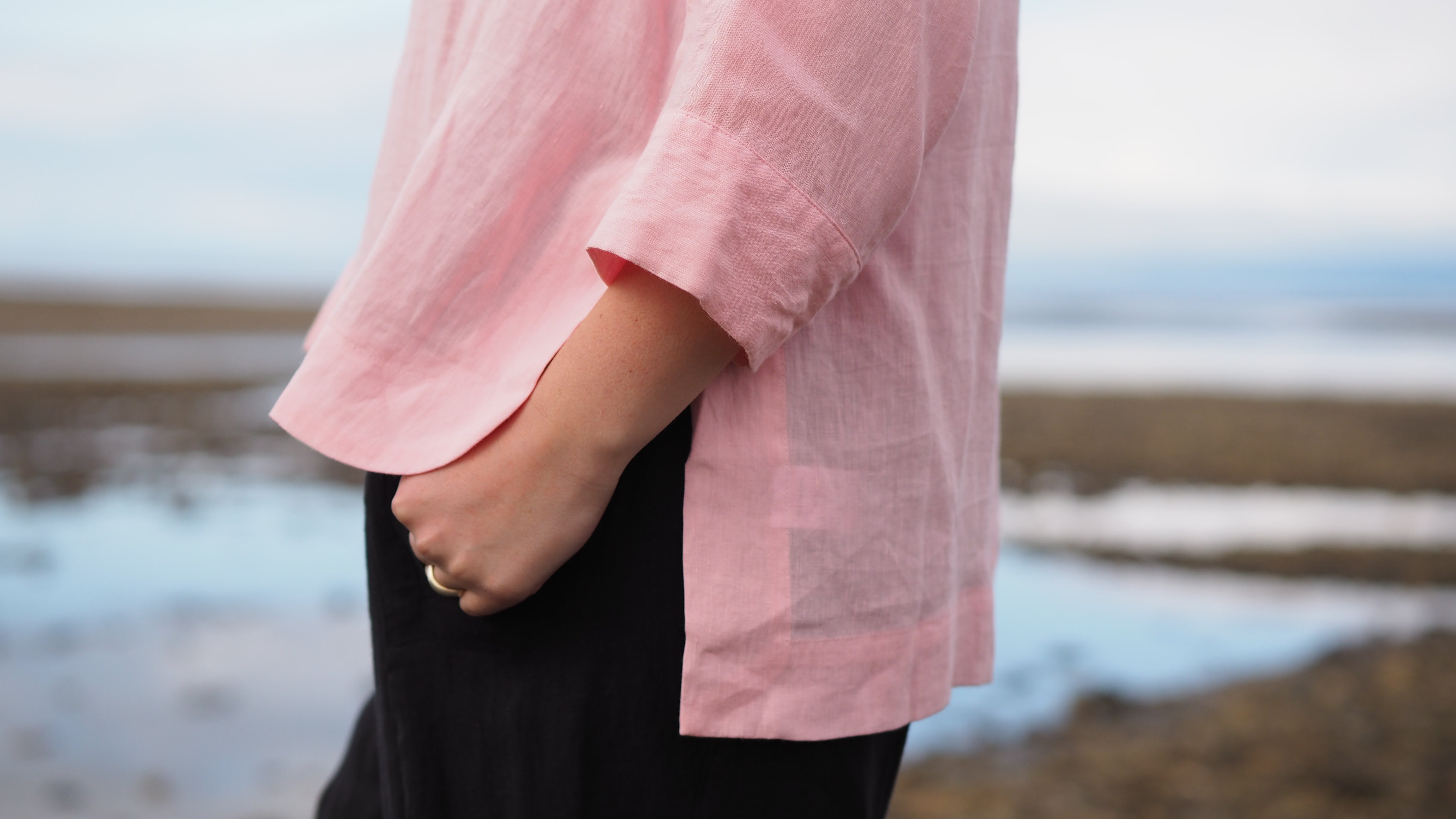 Pukekohe Blouse Rogue Linen Designer Clothing