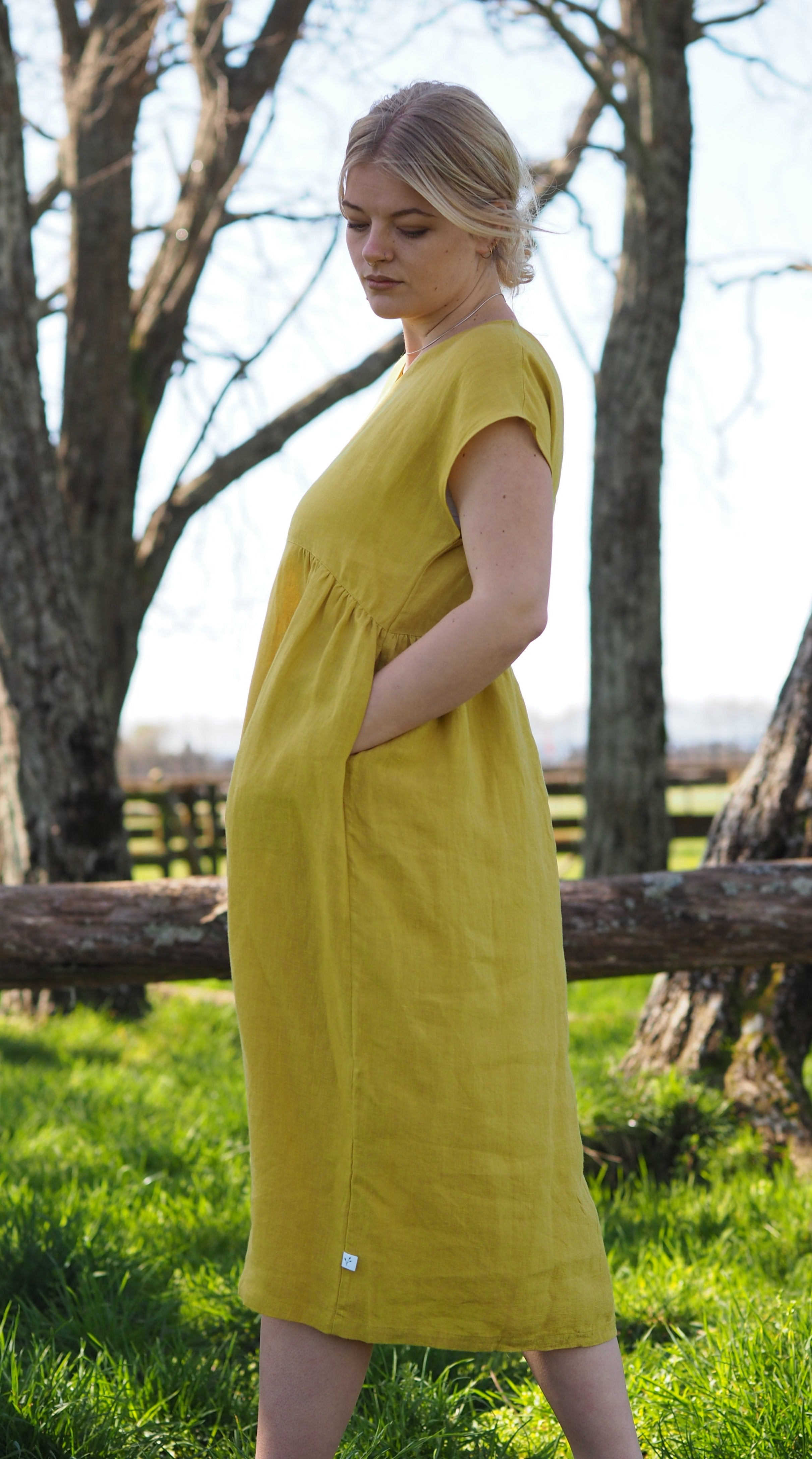 Vercelli Dress Rogue Linen Designer Clothing