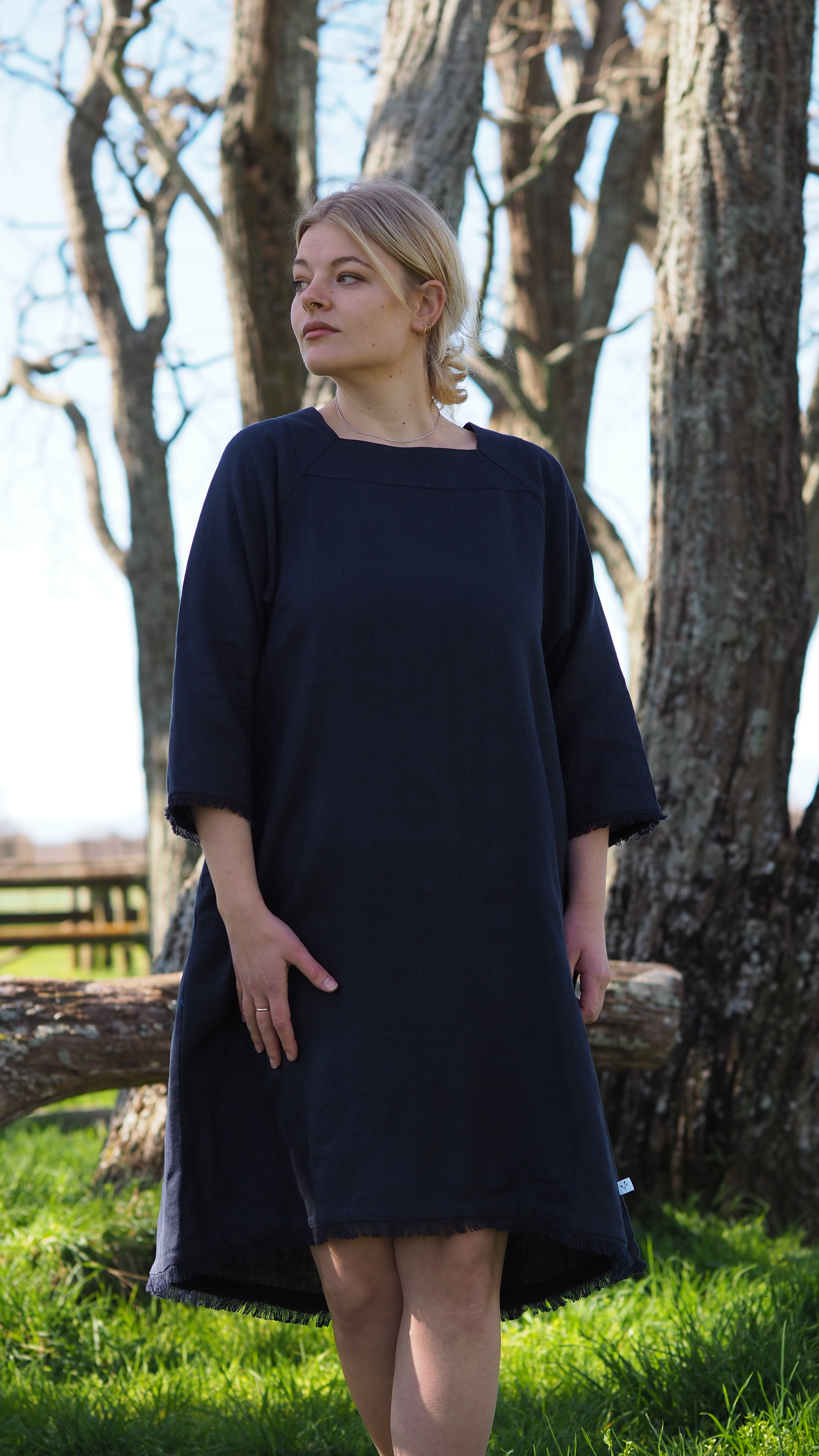 Riwaka Dress Rogue Linen Designer Clothing