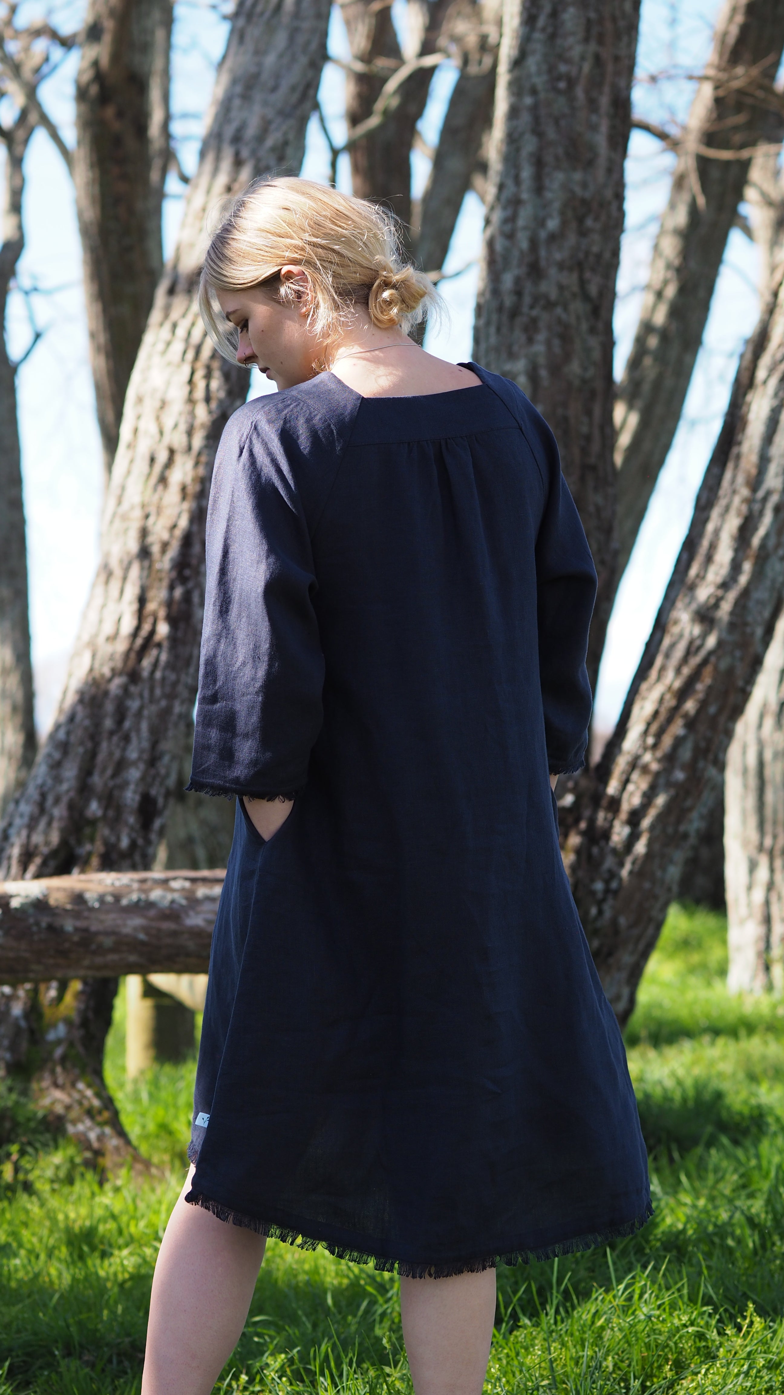Riwaka Dress Rogue Linen Designer Clothing