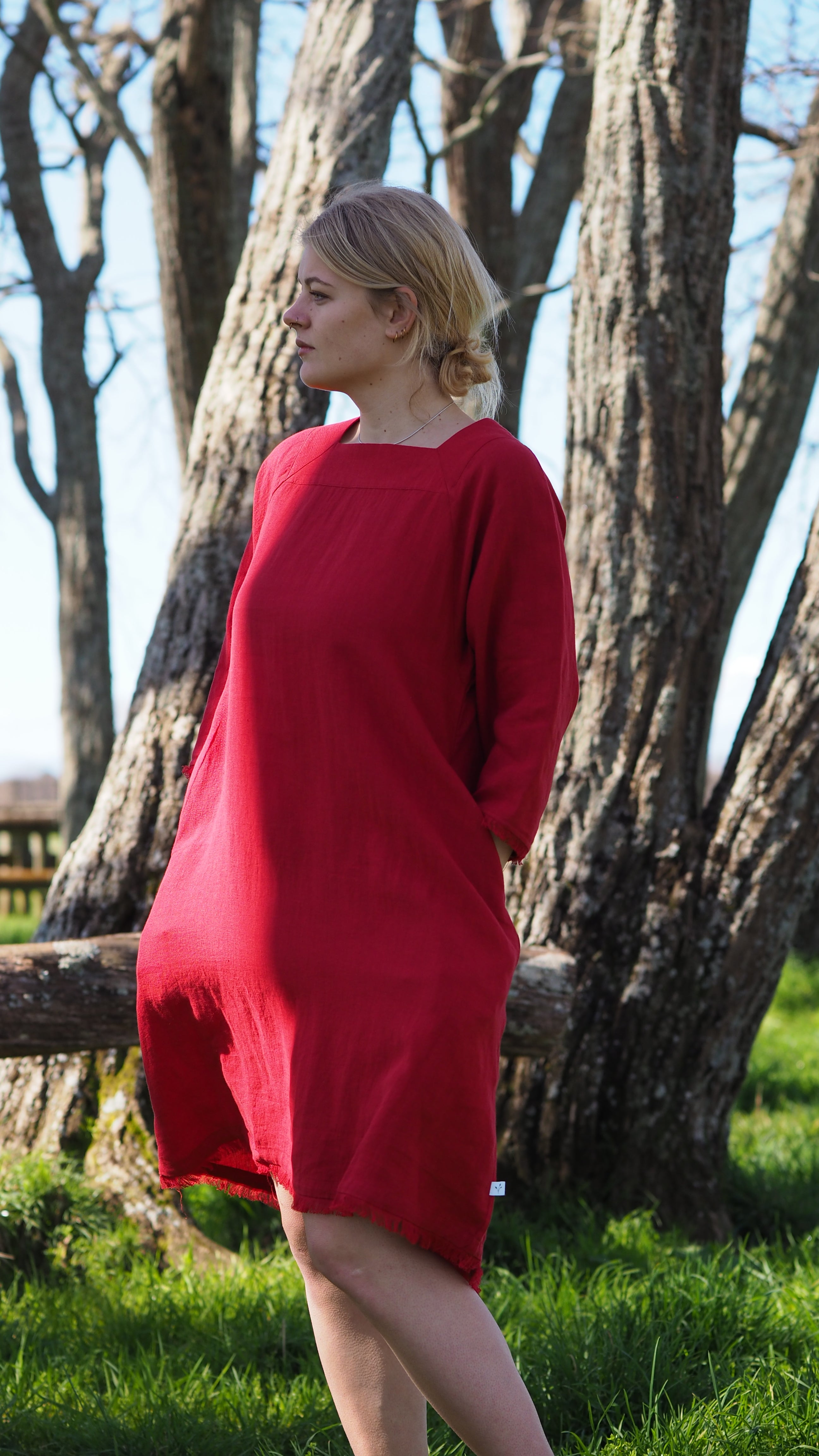 Riwaka Dress Rogue Linen Designer Clothing