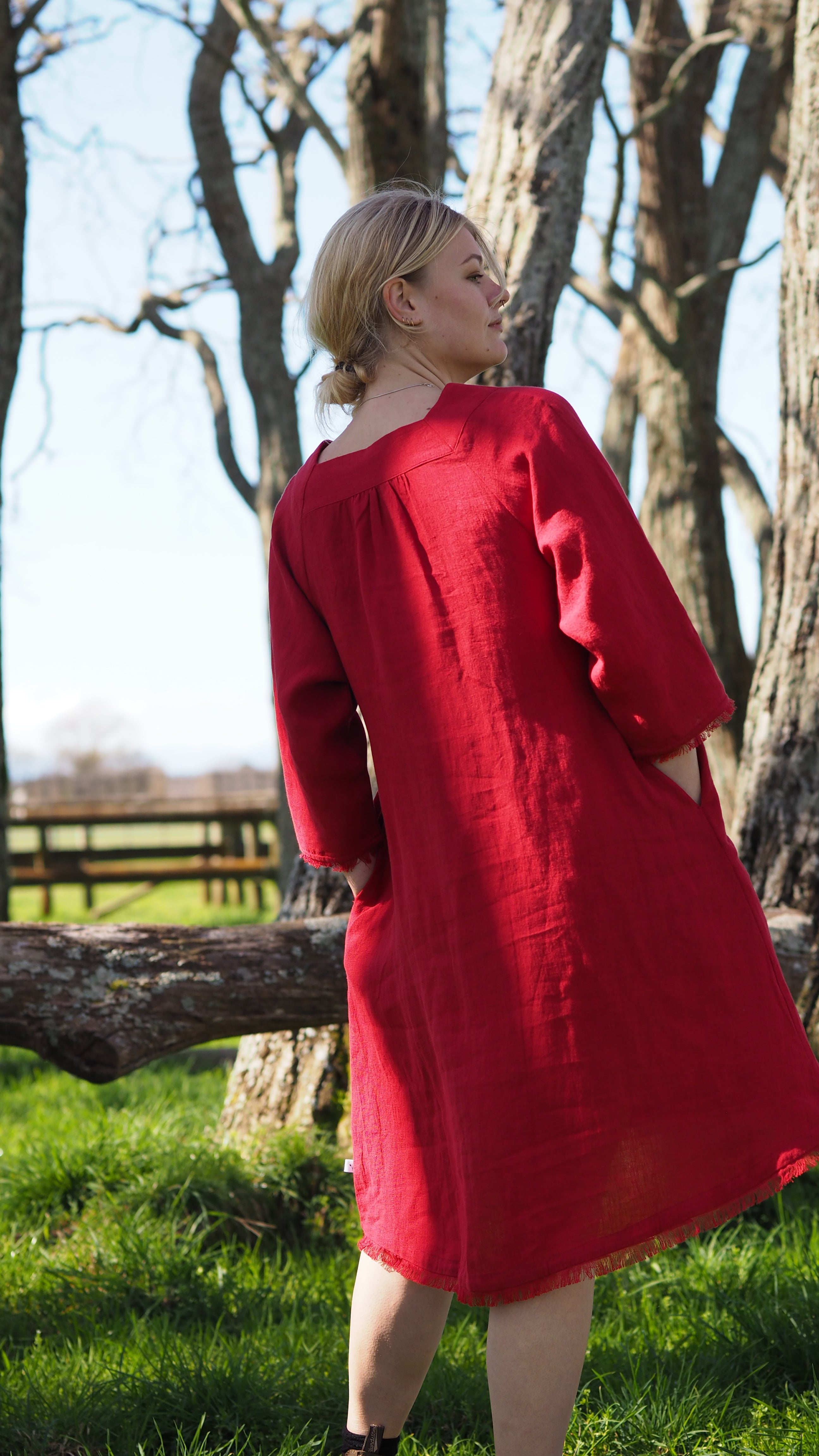 Riwaka Dress Rogue Linen Designer Clothing