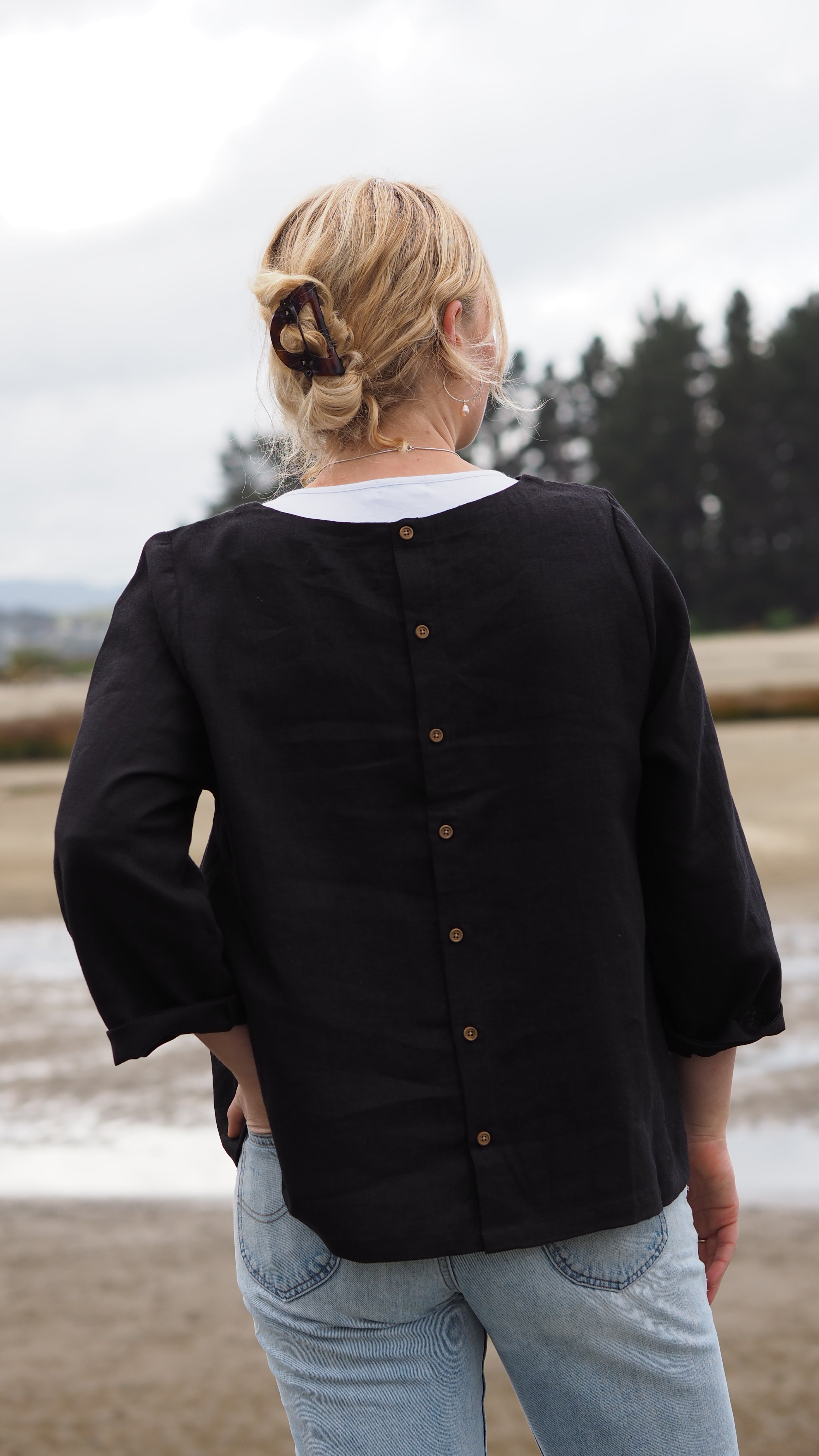 Collingwood Blouse Rogue Linen Designer Clothing