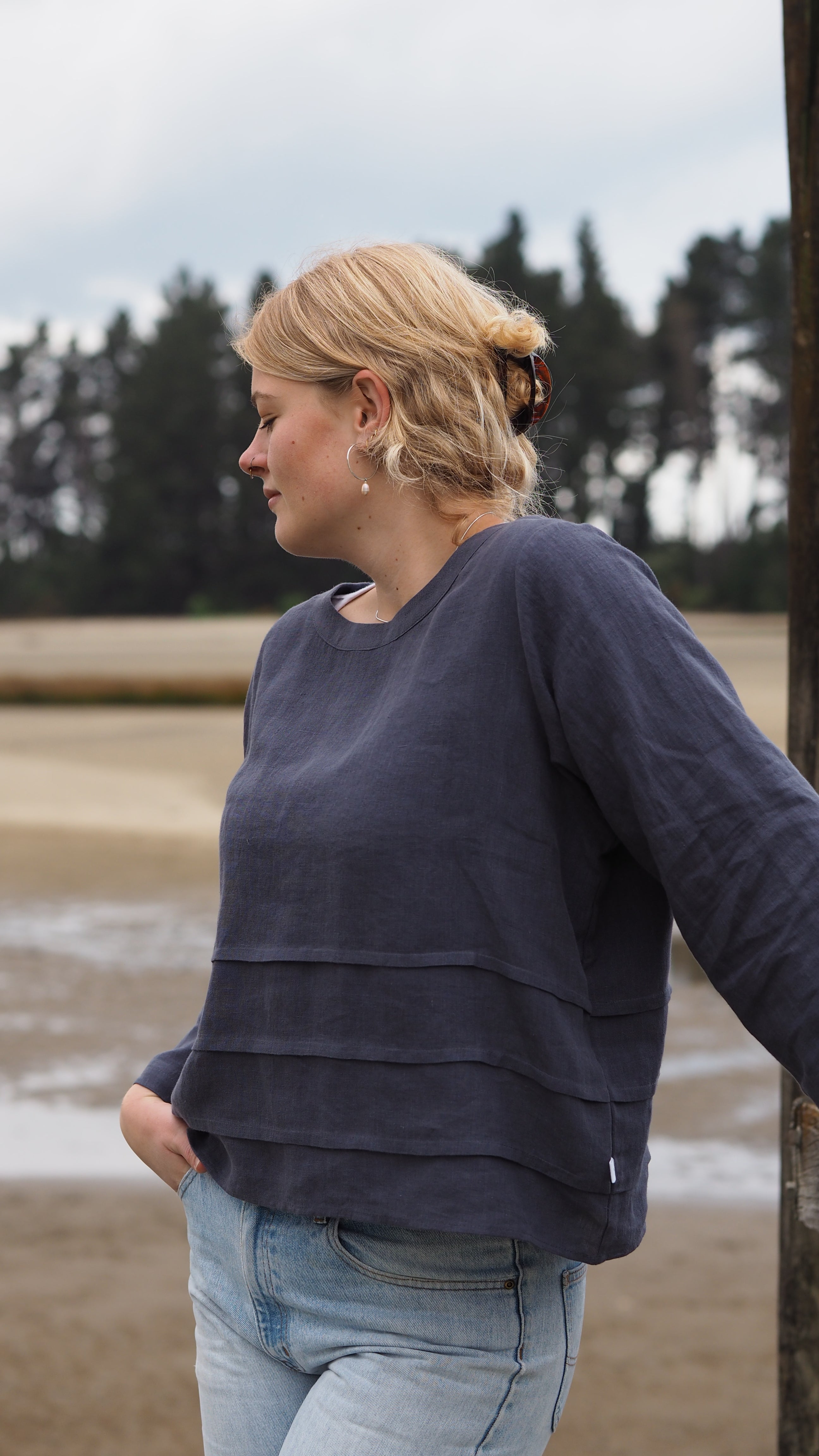 Edendale Blouse Rogue Linen Designer Clothing