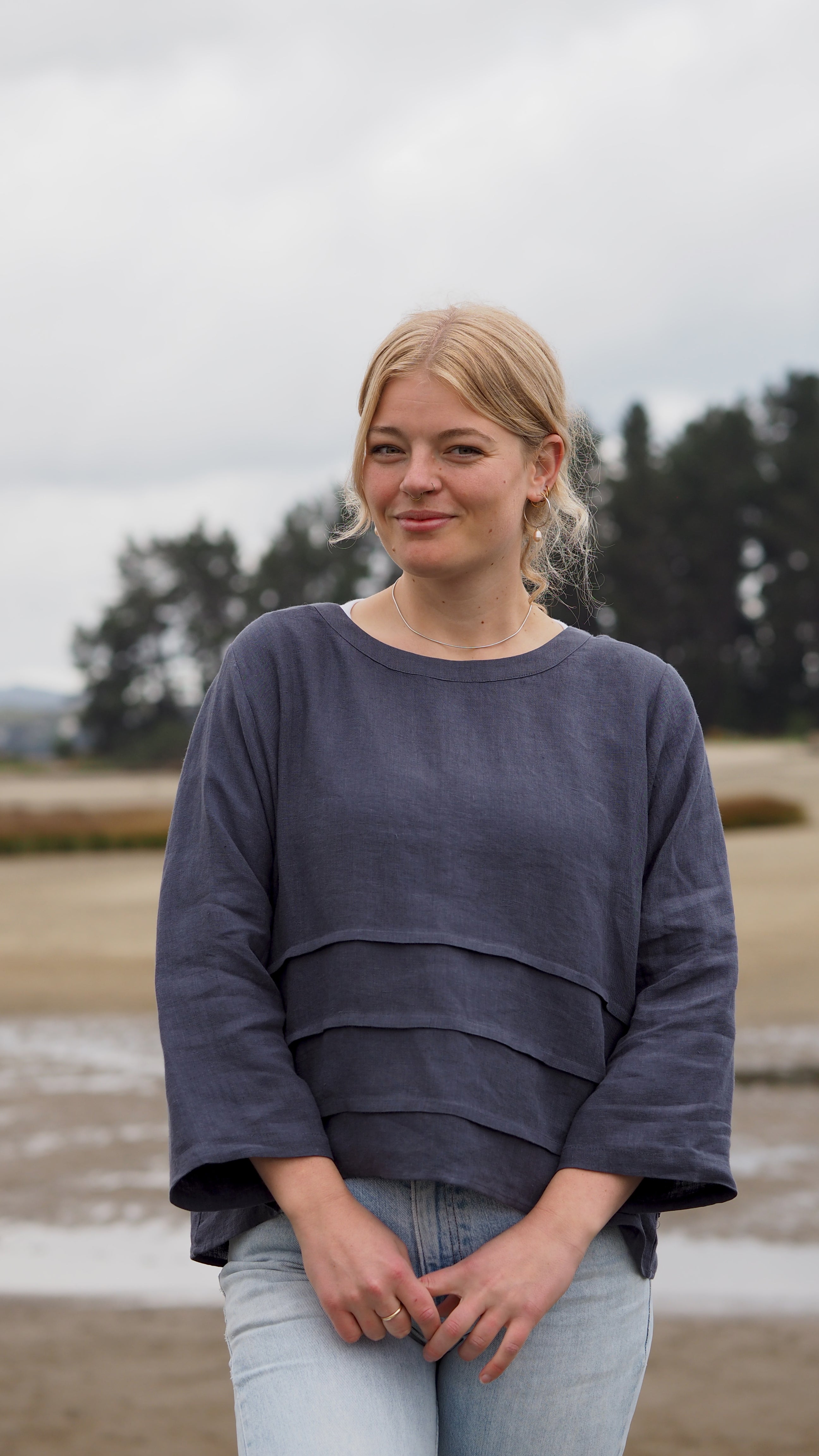 Edendale Blouse Rogue Linen Designer Clothing