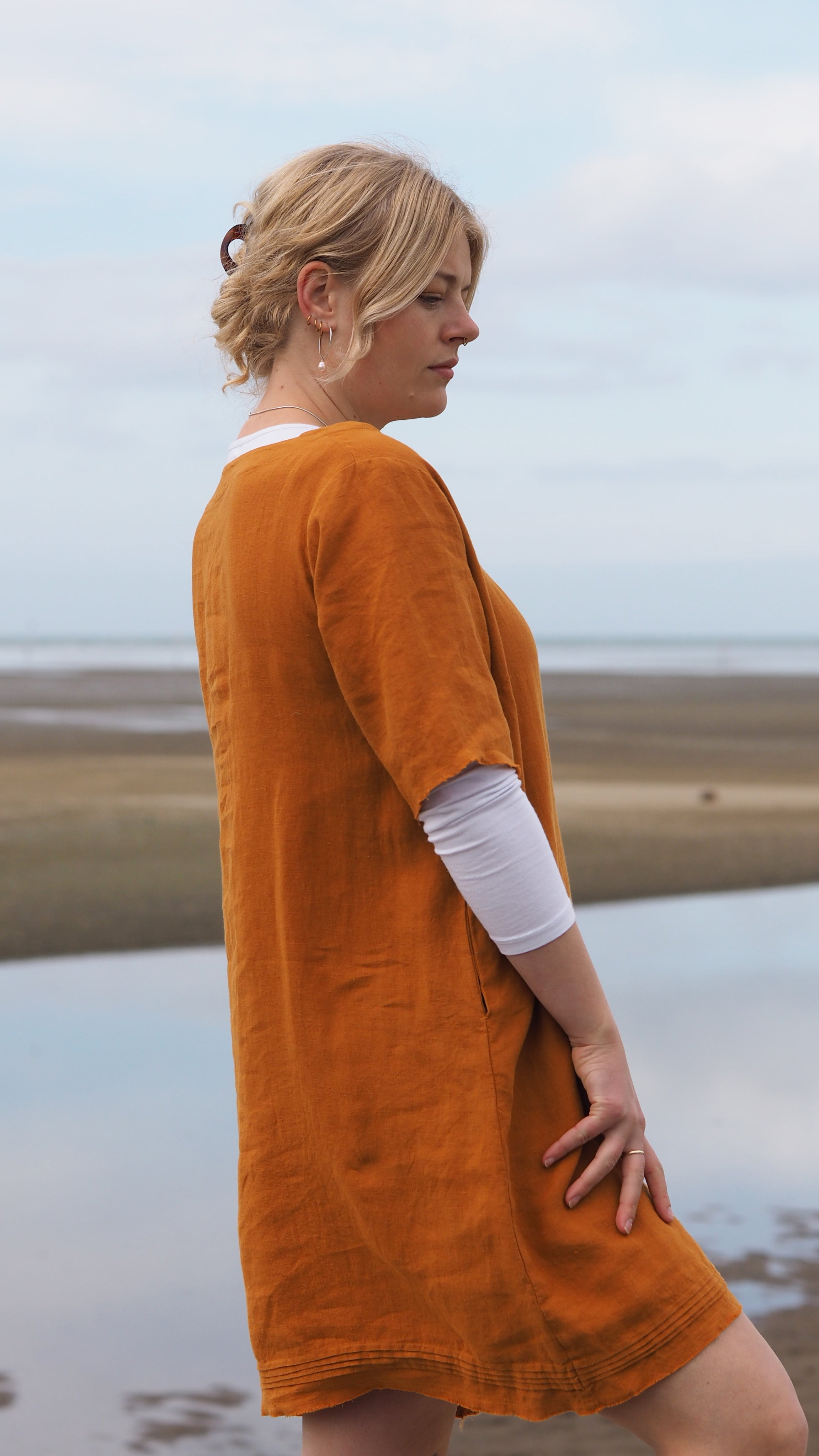 Arizona Dress Rogue Linen Designer Clothing