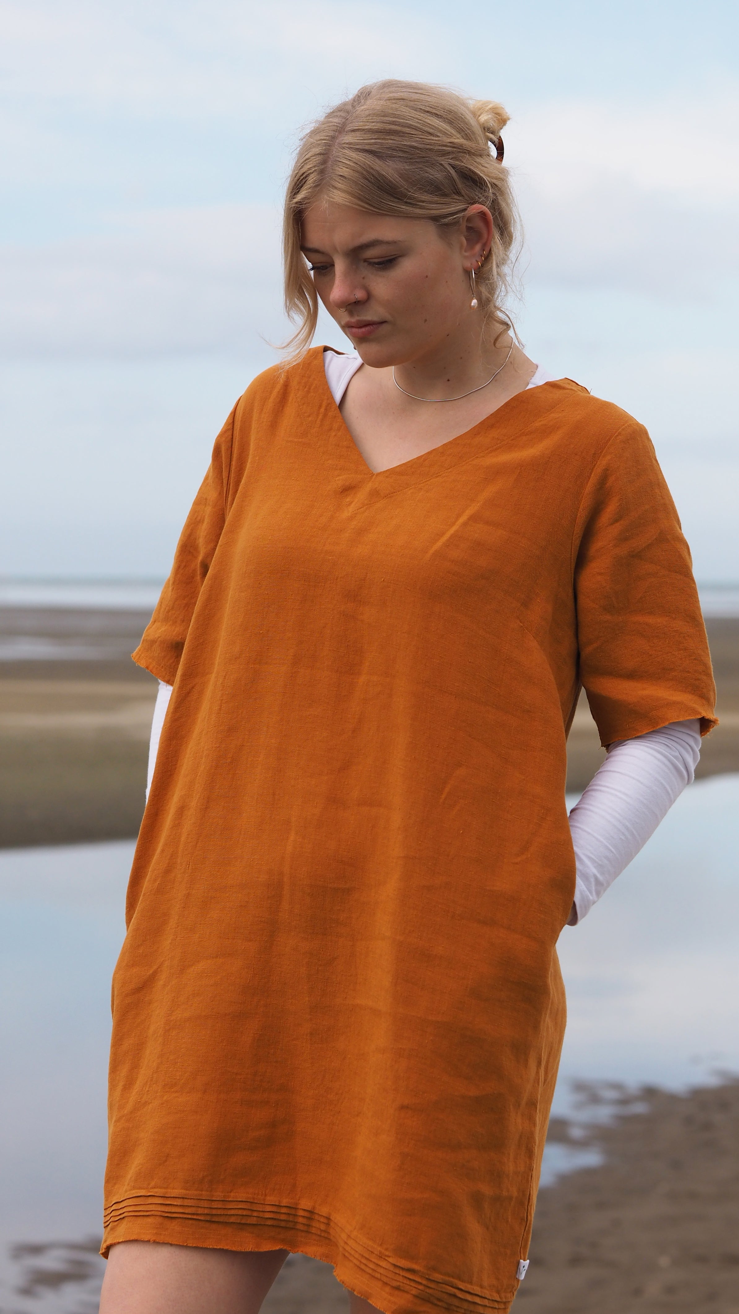 Arizona Dress Rogue Linen Designer Clothing