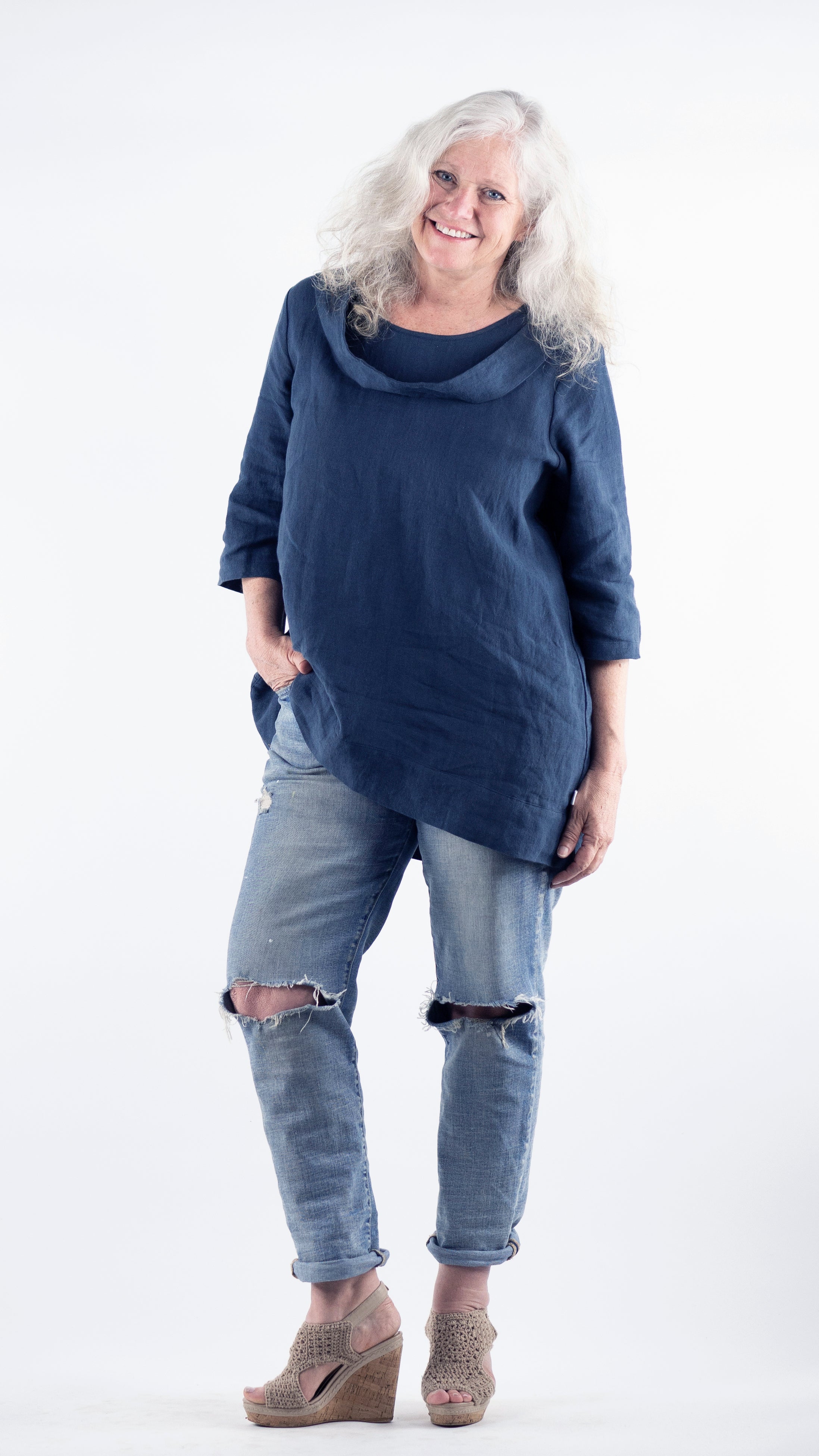 Valentia Blouse Rogue Linen Designer Clothing