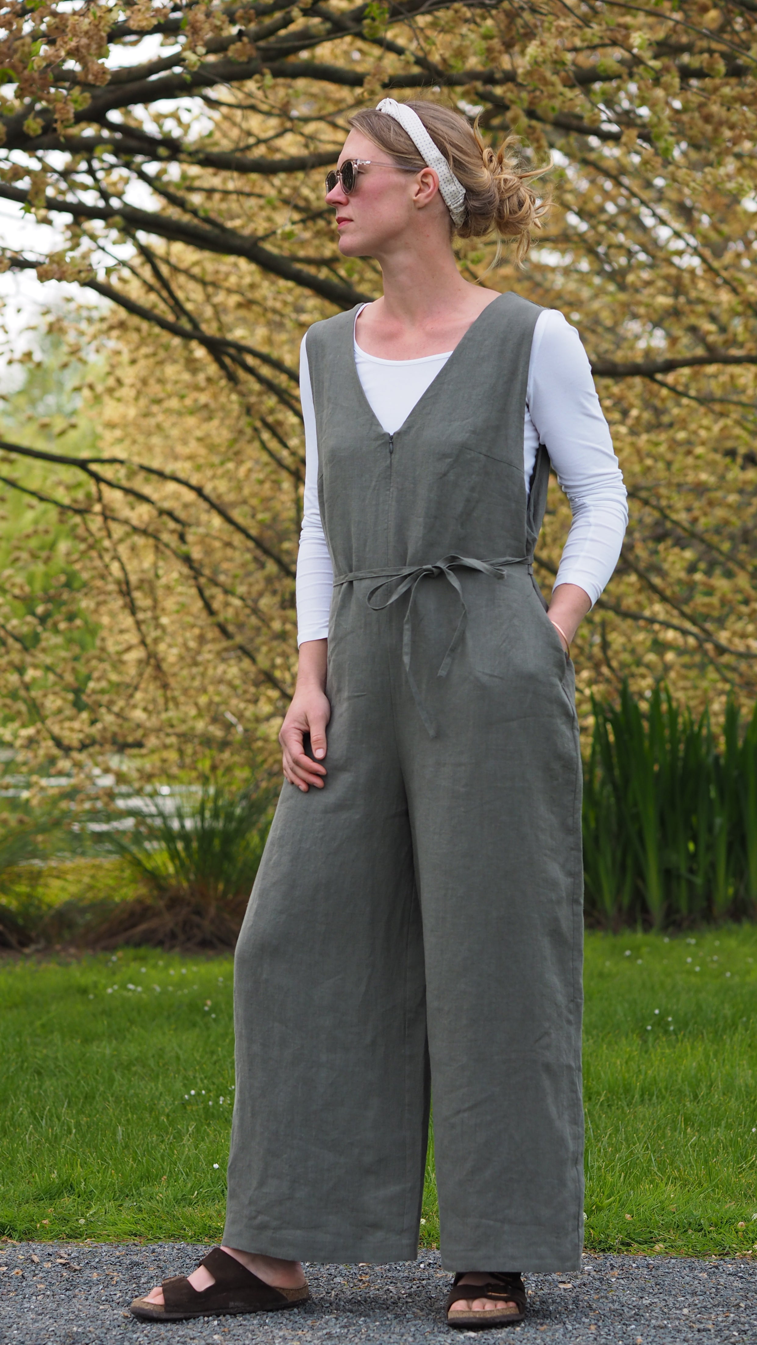 Raglan Jumpsuit Rogue Linen Designer Clothing
