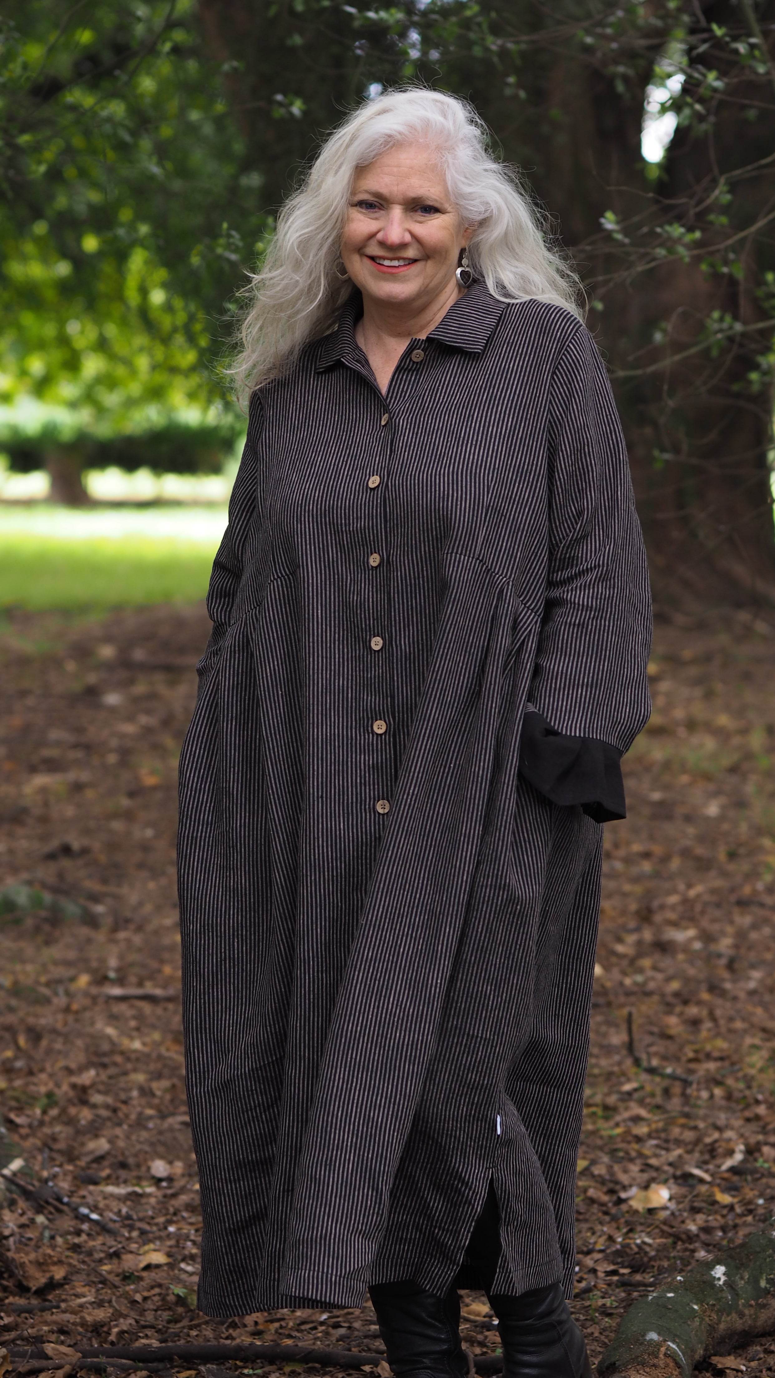 Temuka Dress/Coat Rogue Linen Designer Clothing