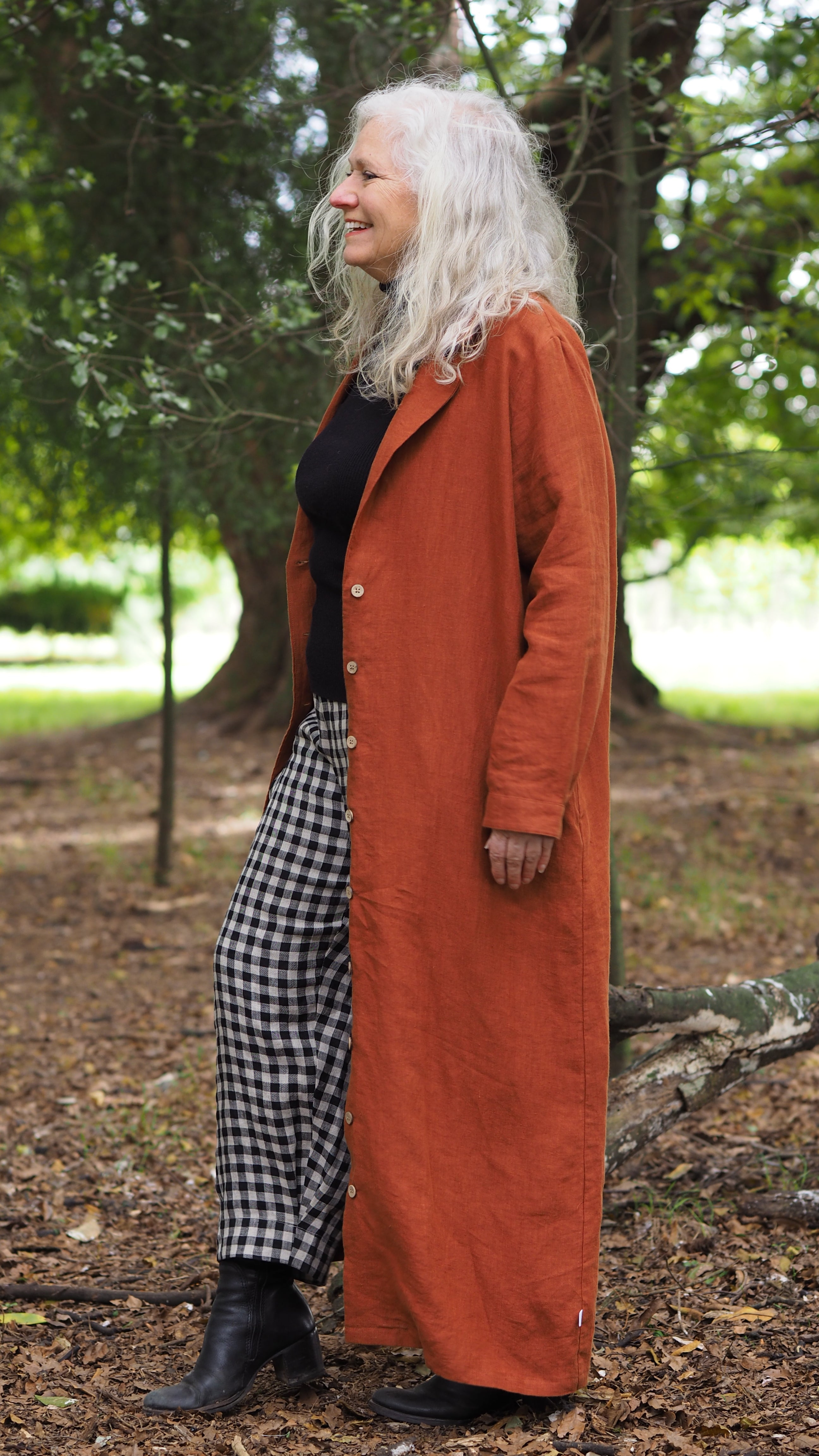 Portland Coat Rogue Linen Designer Clothing