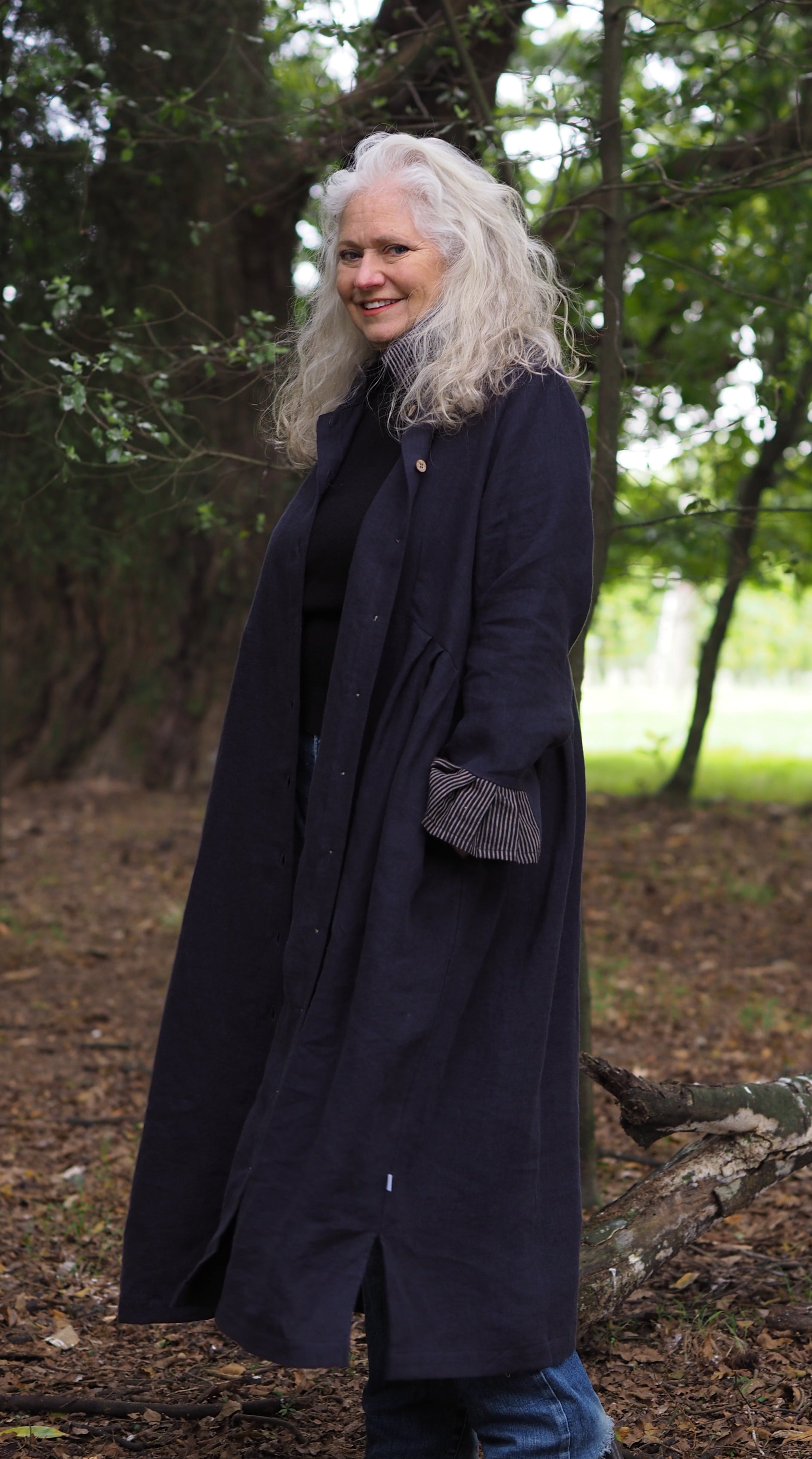 Temuka Dress/Coat Rogue Linen Designer Clothing