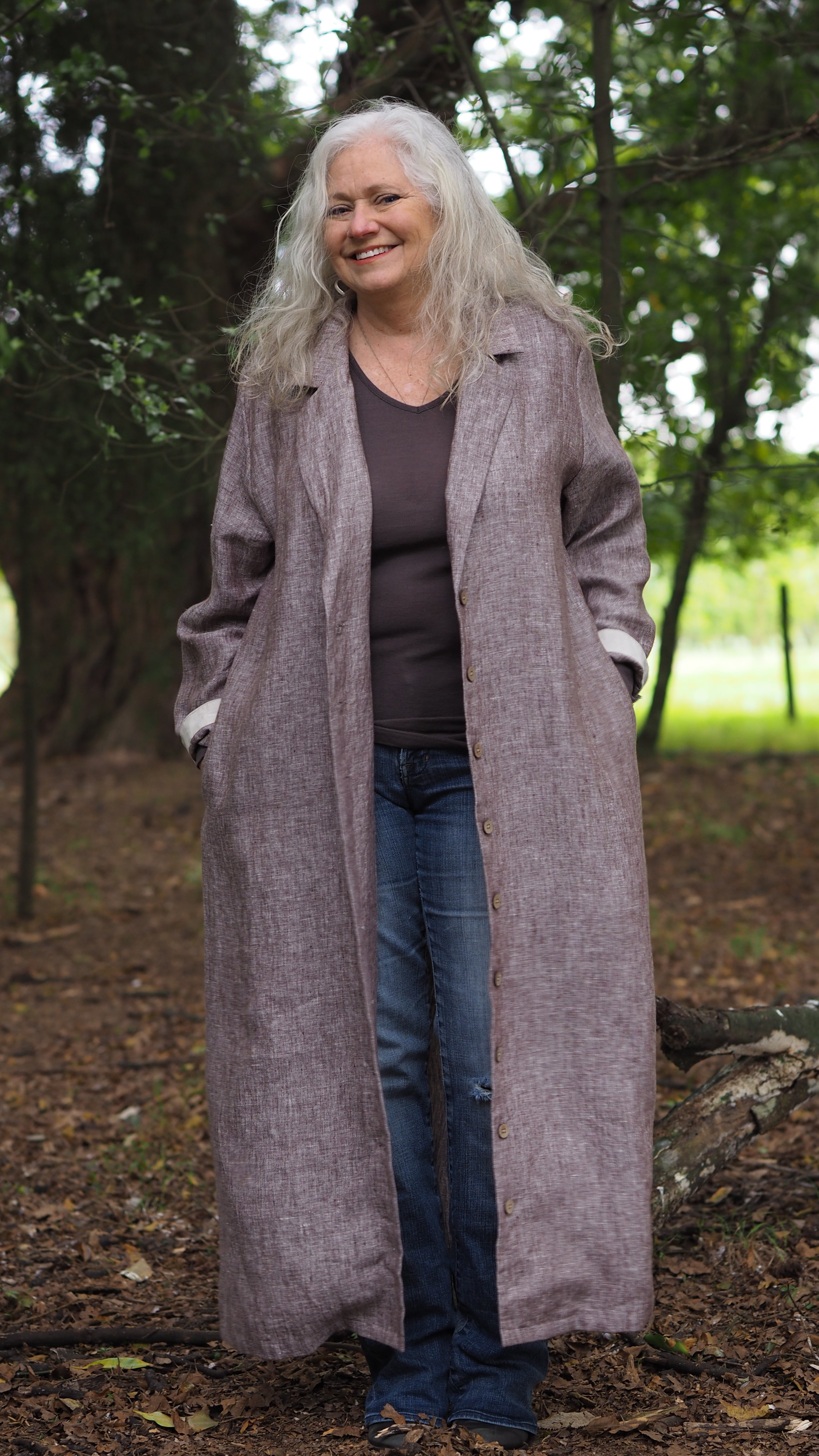 Portland Coat Rogue Linen Designer Clothing