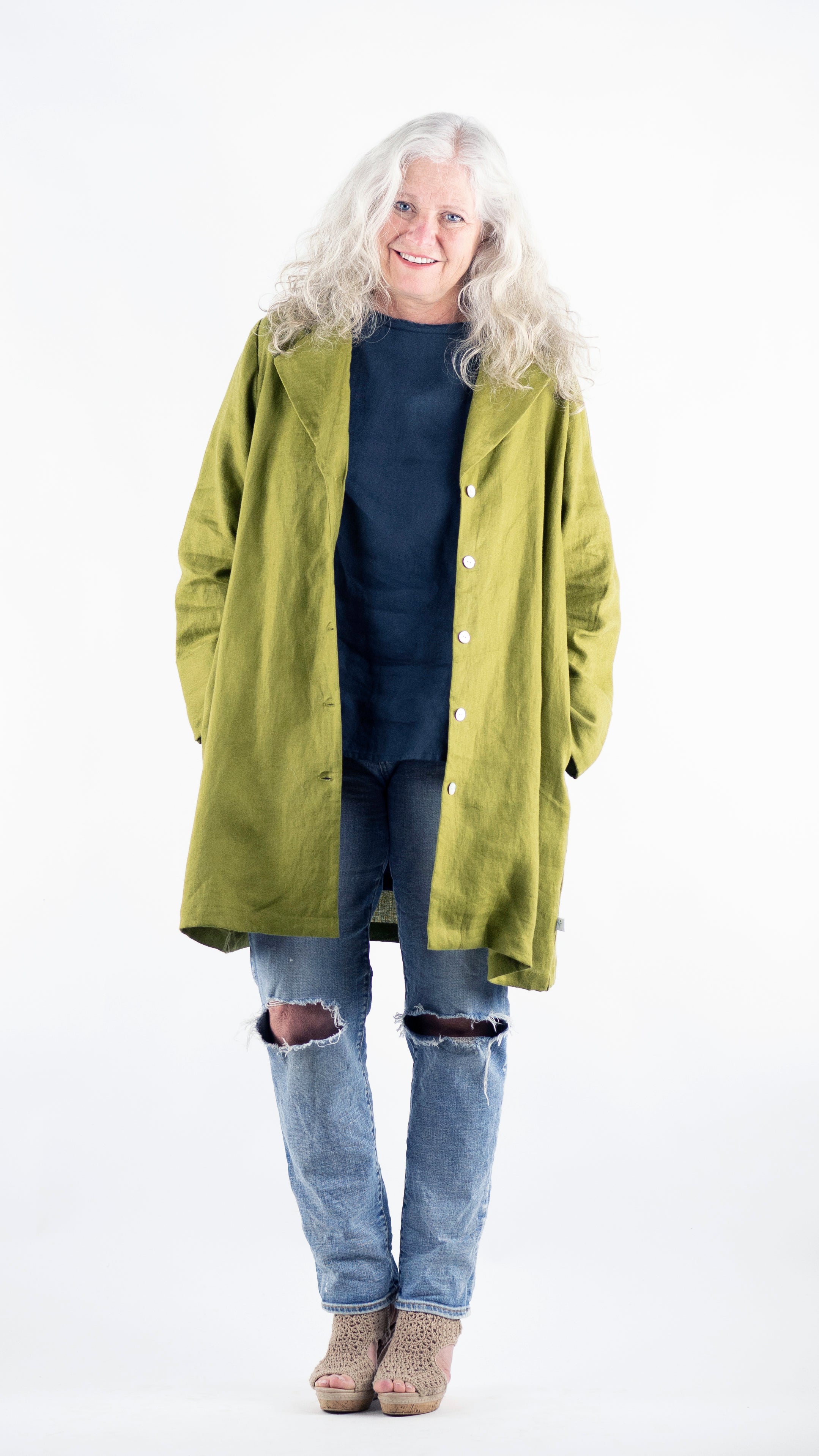 Chaves Coat Rogue Linen Designer Clothing